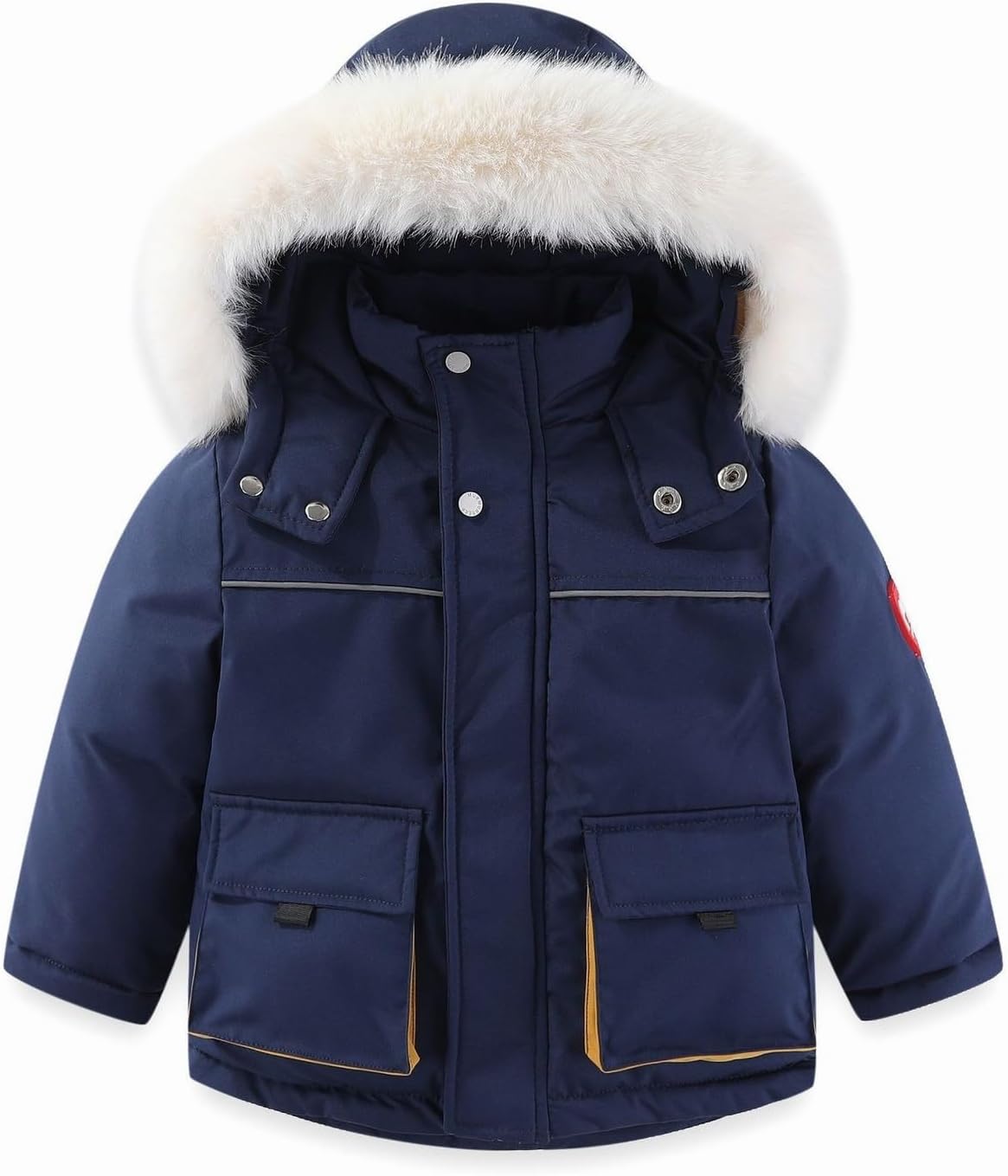 Snowsuit Set Coat Down Bib Kids   Piece Jacket Hooded 2 Baby Girls Pants Cartoon Girls Warm Winter Jackets for Big · v2