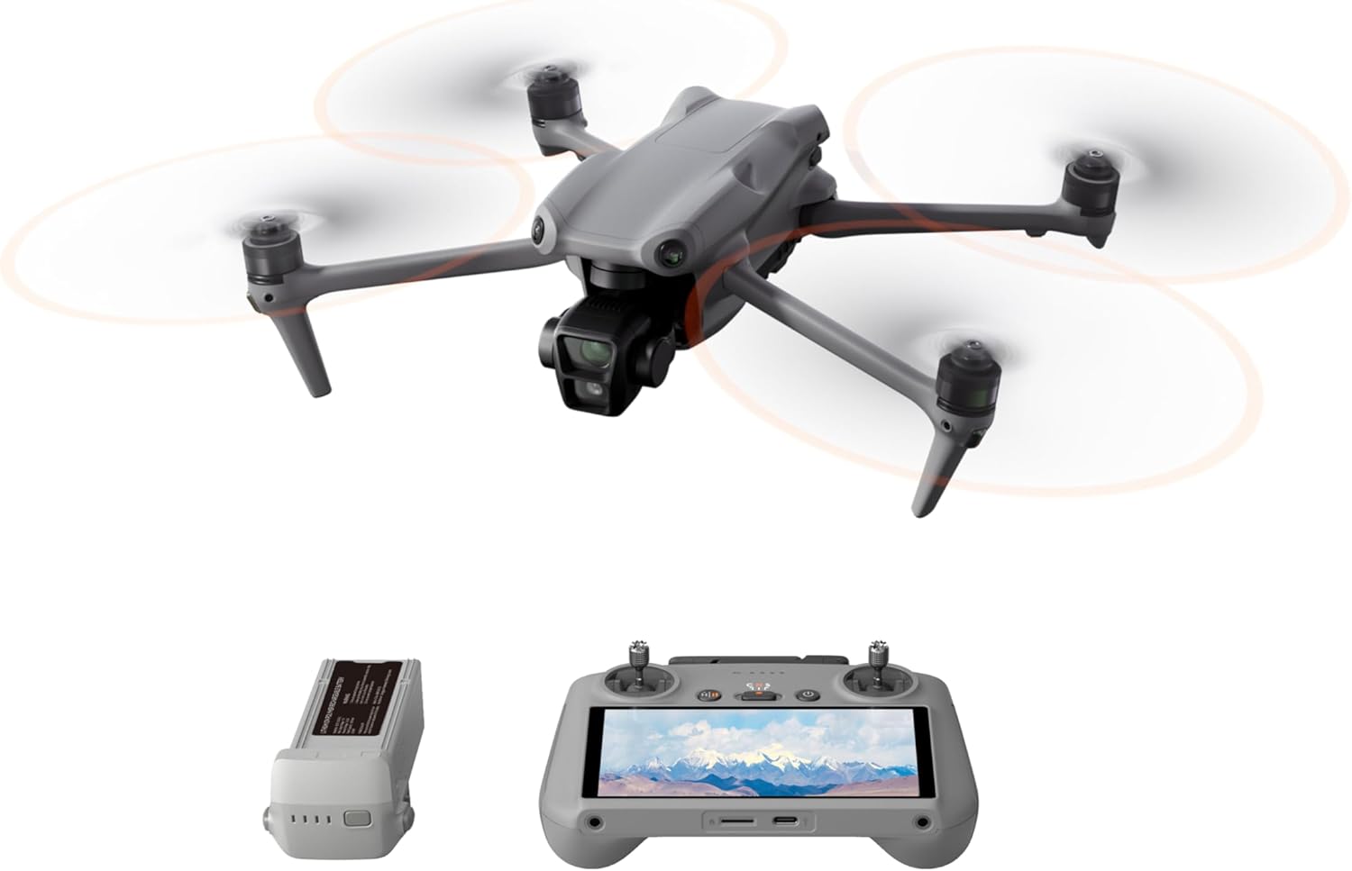 Drone Specta Air con doppia fotocamera primaria grandangolare media, droni GPS 4K UHD con rilevamento degli ostacoli in tutte le direzioni e trasmissione FHD a 20 km, HDR 4K/60 fps, foto da 48 MP, volo di 46 minuti, riprese automatiche, telecomando con schermo, conforme alla FAA Remote ID