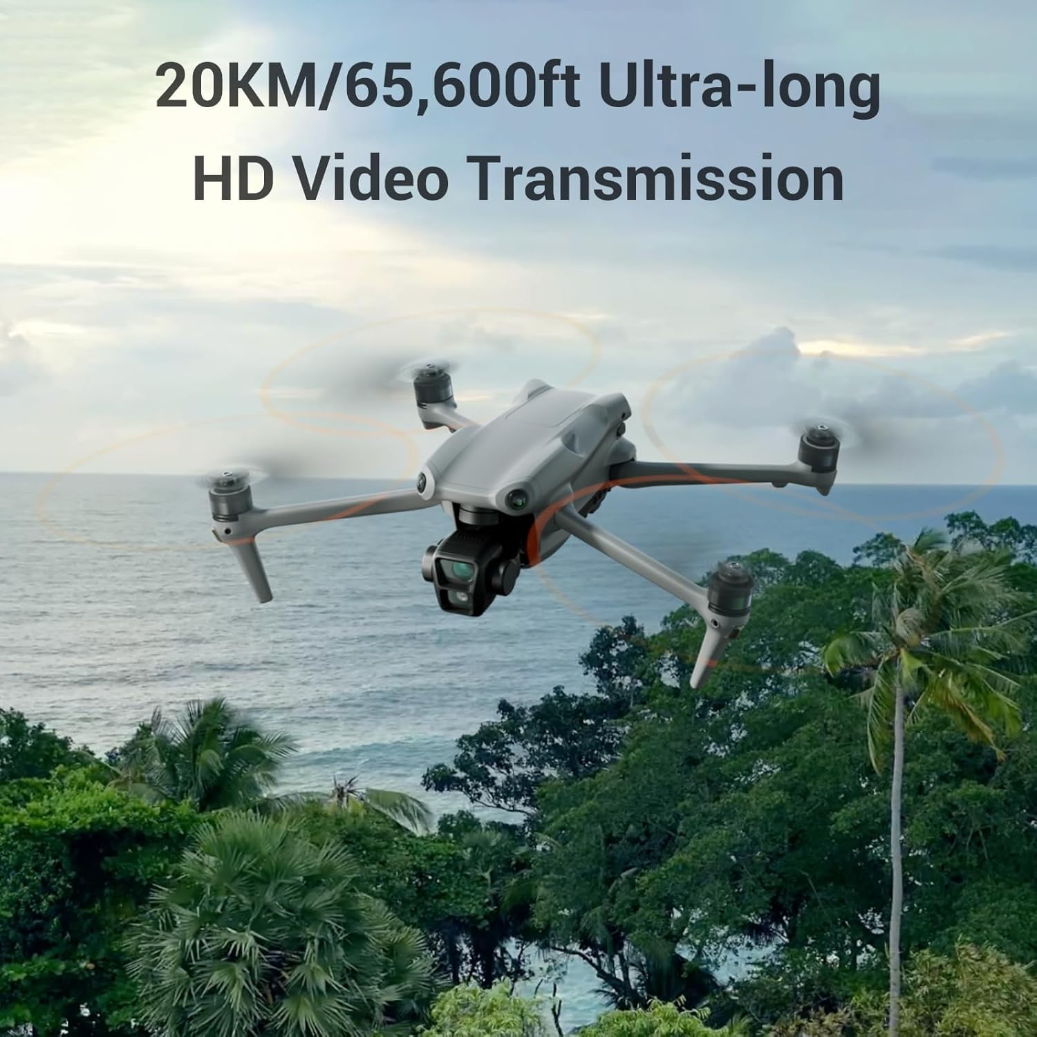 Specta Air Drone With Wide Angle  Medium Tele Dual Primary Cameras, GPS 4K UHD Drones with All-Direction Obstacle Sensing and 20km FHD Transmission, 4K/60fps HDR , 48MP Photo, 46-Min Flight, Auto Filming, Remote Controller with Screen, FAA Remote ID Compliant · v4
