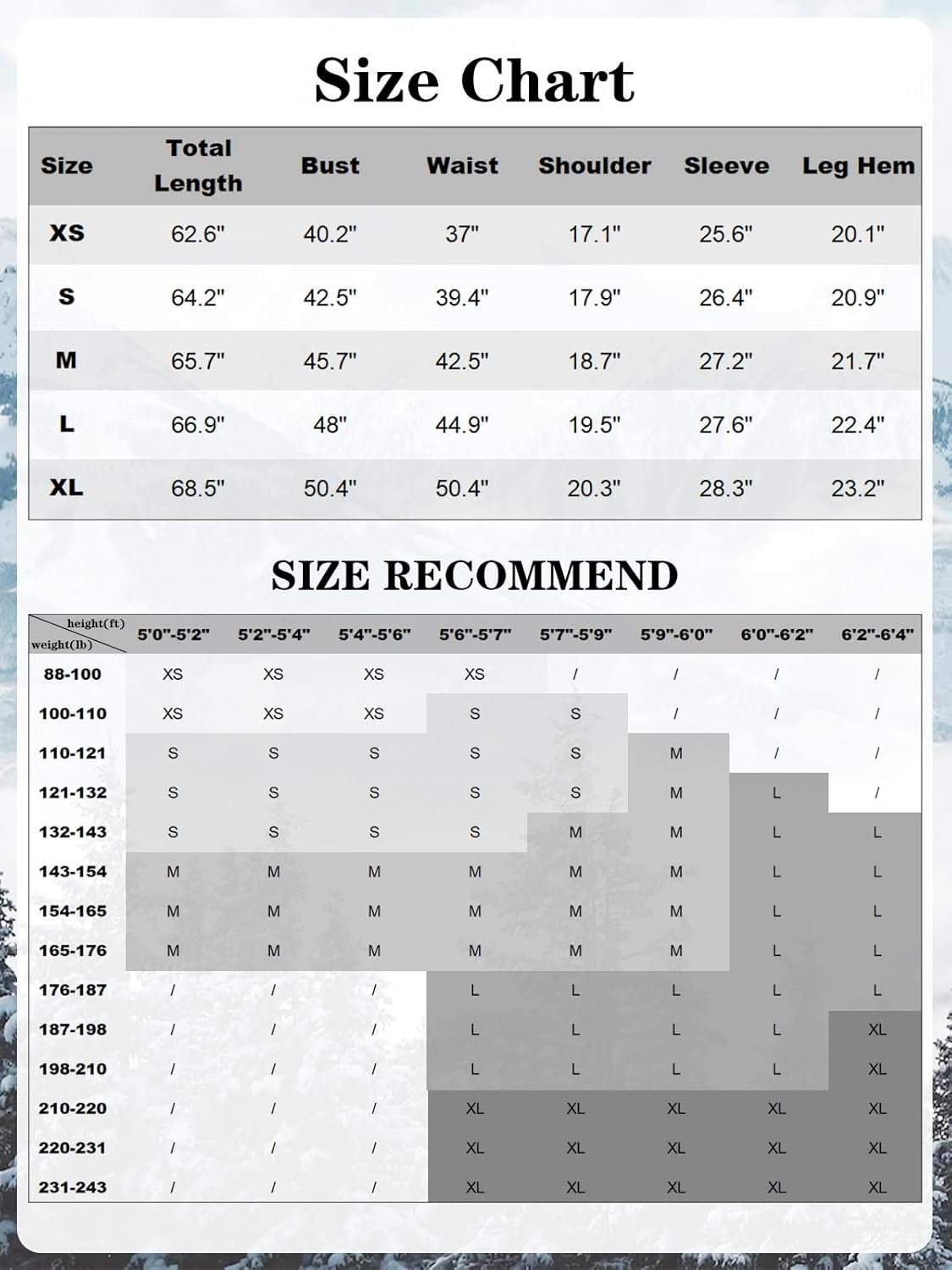 RIUIYELE Einteilige Skianzüge für Damen und Herren, Overalls, isolierte, wasserdichte Schneeanzüge, Winter- und Outdoor-Snowboard-Overalls