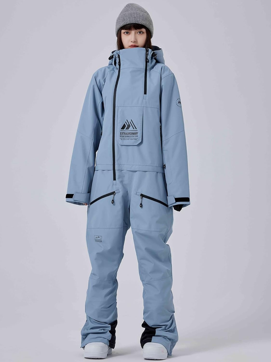 RIUIYELE Womens Mens One Pieces Ski Suits Jumpsuits Insulated Waterproof Snowsuits Winter Outdoor Snowboard Coveralls · v7
