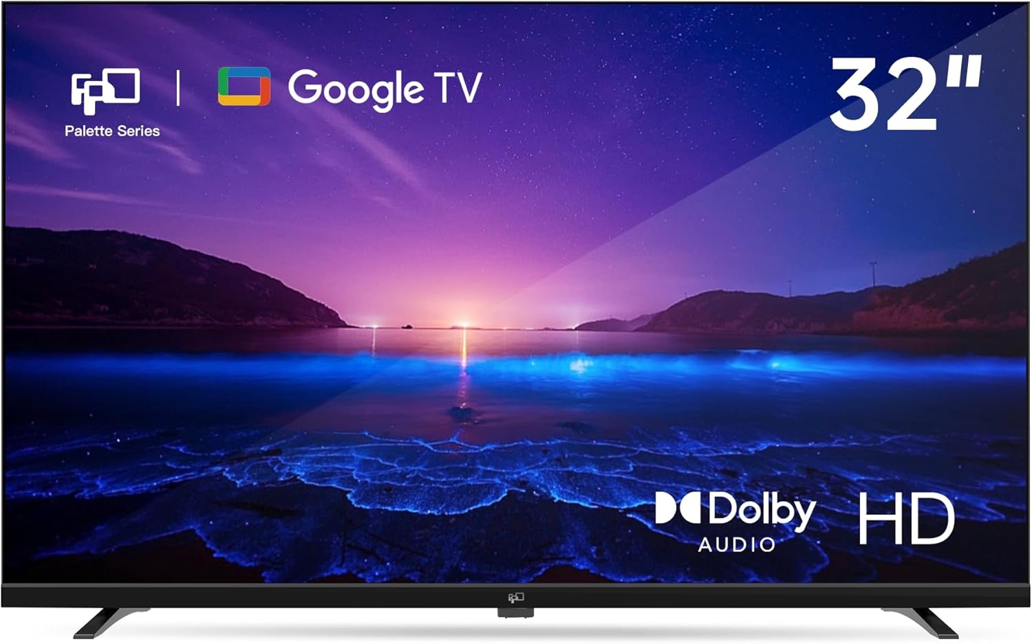 32-inch Smart TV Google TV HD 720p with Google Play and Google Cast Built-in, HDR 10, Dolby Audio, Voice Remote, Stream Live TV(Palette-Series, CG32-P3, 2024 Model) · v3