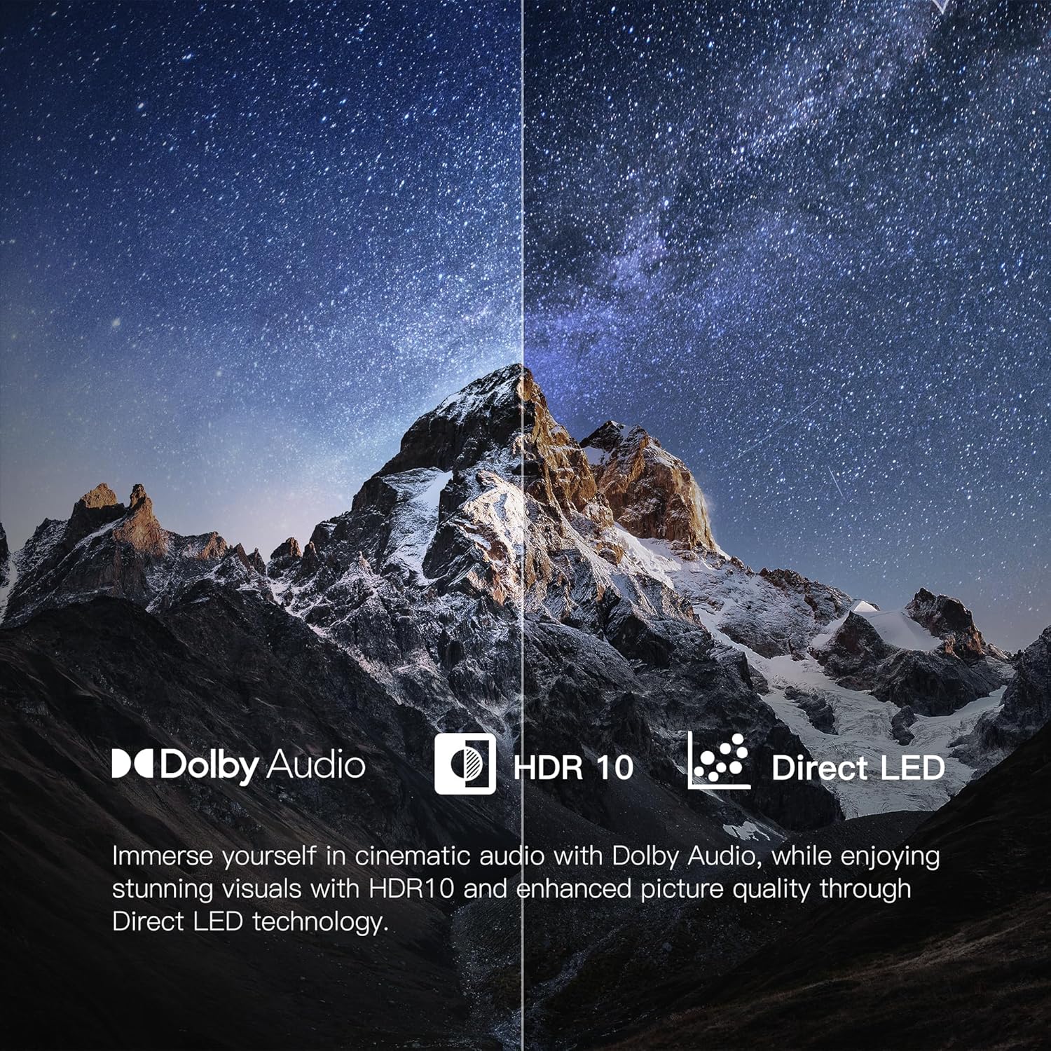 Smart TV da 32 pollici Google TV HD 720p con Google Play e Google Cast integrati, HDR 10, Dolby Audio, telecomando vocale, streaming TV in diretta (serie Palette, CG32-P3, modello 2024)
