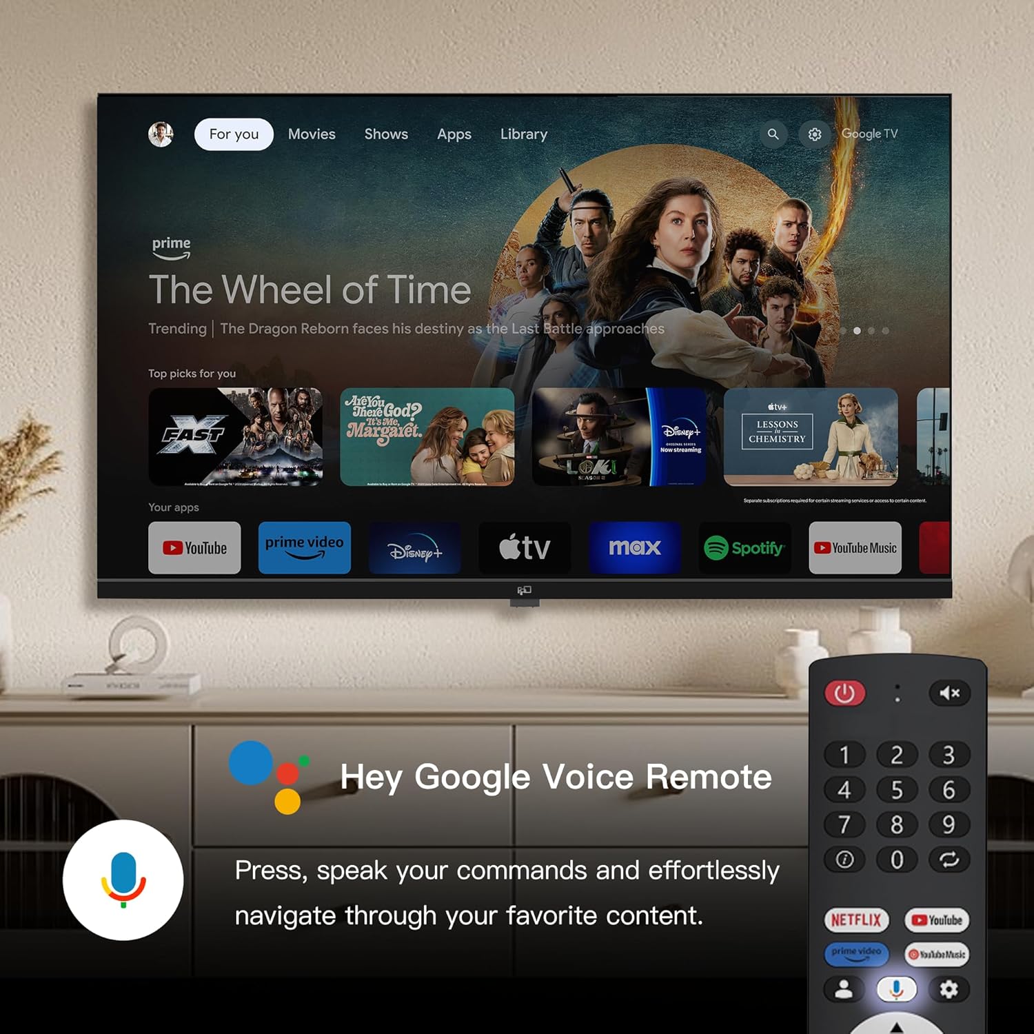 Smart TV da 32 pollici Google TV HD 720p con Google Play e Google Cast integrati, HDR 10, Dolby Audio, telecomando vocale, streaming TV in diretta (serie Palette, CG32-P3, modello 2024)