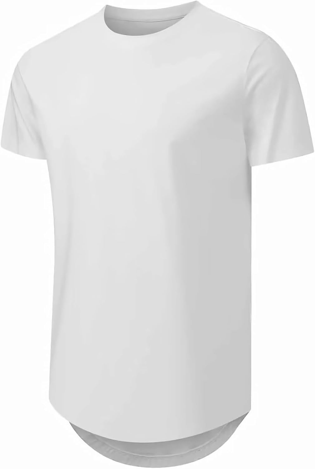 Camisetas para hombre, camisetas informales, hipster, hip hop, largas, cuello redondo