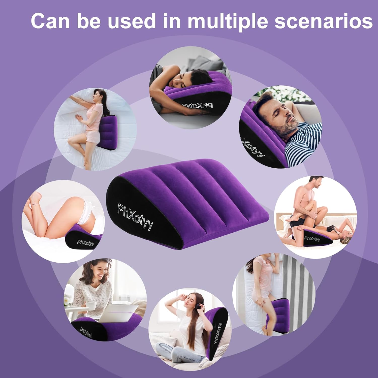 Sex Toys Pillow Position Cushion Triangle Inflatable Ramp Furniture Couples Toy Positioning for Deeper Position Support Pillow Men Women for Couples · v5