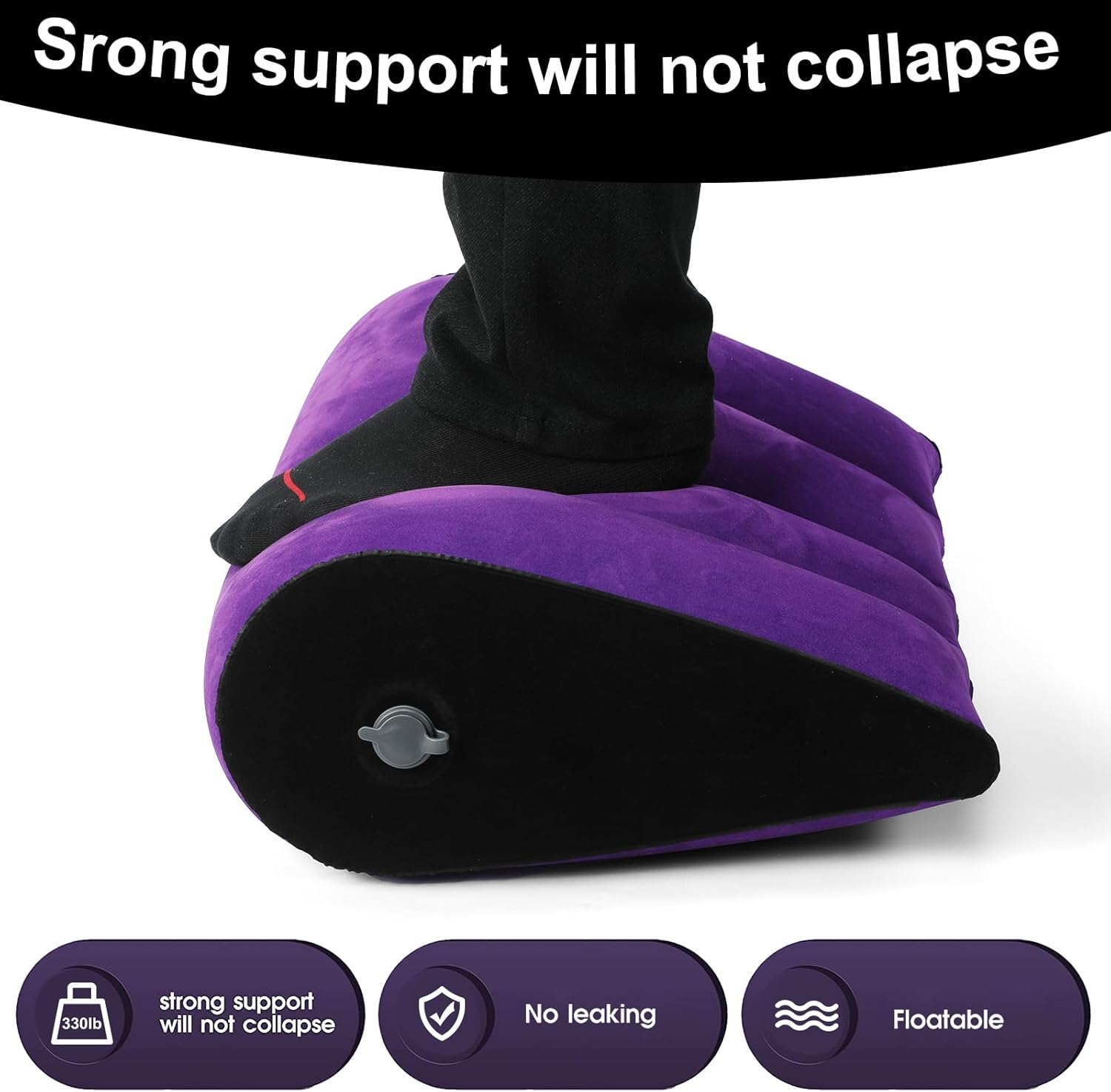 Sex Toys Pillow Position Cushion Triangle Inflatable Ramp Furniture Couples Toy Positioning for Deeper Position Support Pillow Men Women for Couples · v5