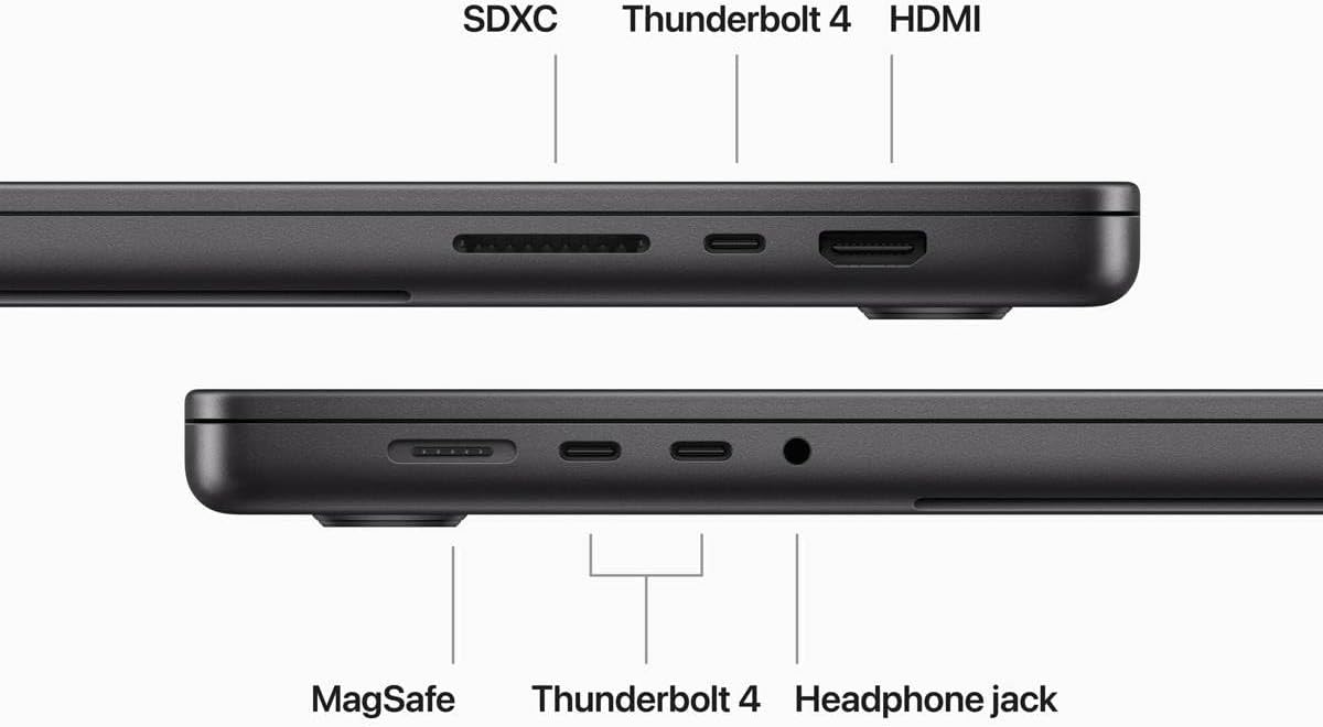 Apple MacBook Pro 16.2 mit M3 Max Chip (Ende 2023) — Space Black, 16-Core/40-Core, 128 GB, 2 TB SSD