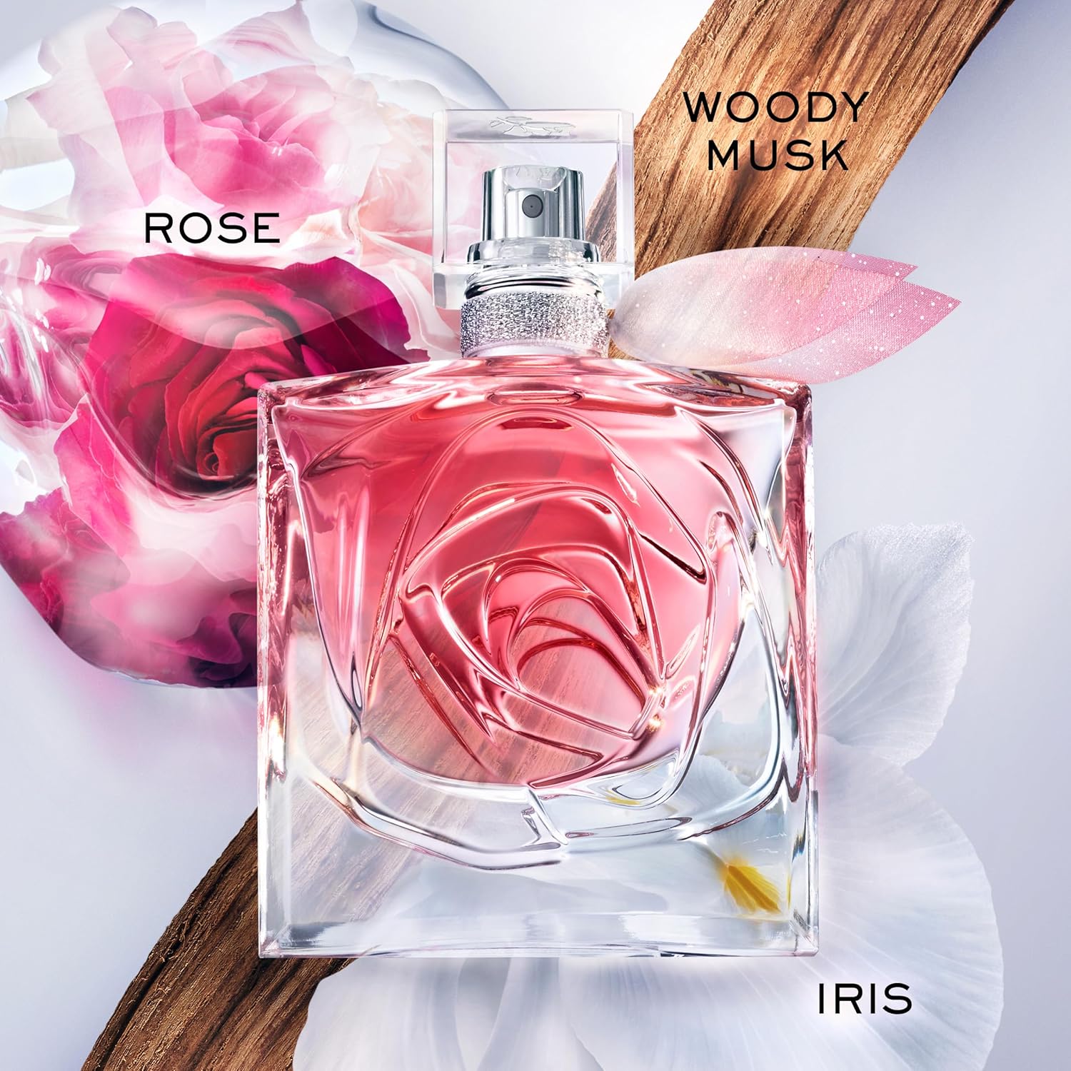 Eau de parfum La Vie Est Belle Rose Extraordinaire de Lancôme, exclusivo de Amazon, fragancia duradera con rosa, iris, almizcle leñoso, amplificador cálido, perfume floral para mujer