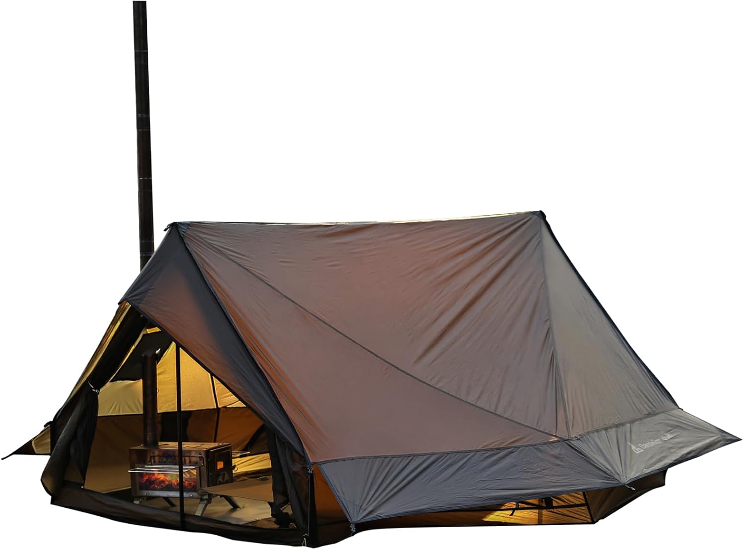 Hot Tent Campingzelt für 4 Jahreszeiten, Außenzelt, Winterzelt, Zelt für 1, 2, 3, 4 Personen, für Camping, Wandern, Jagen, Angeln, Wasserdicht, Winddicht, Leicht