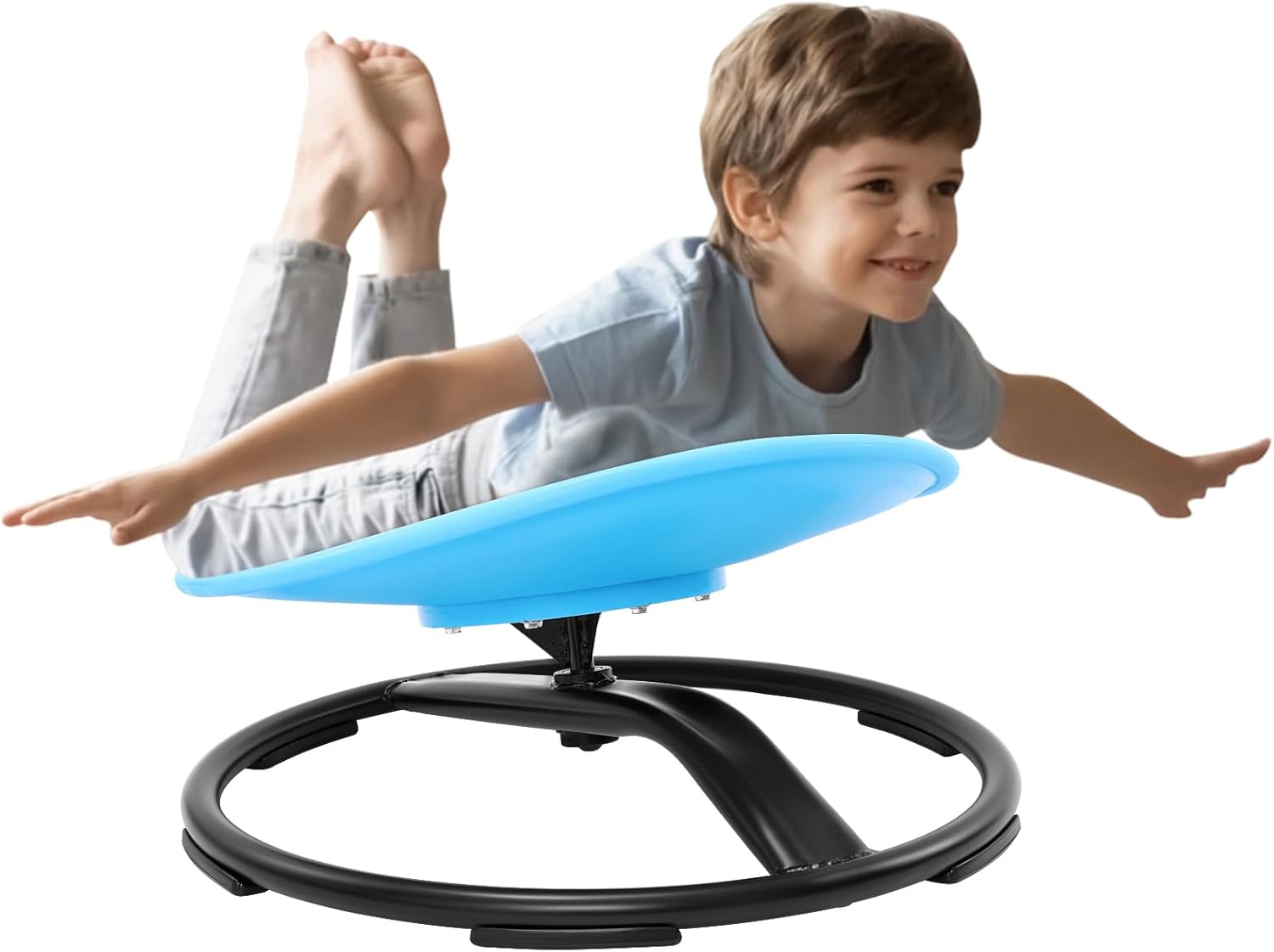 Zhenx Spinning Chair for Kids, Autism Kids Swivel Chair, Kids Sensory Chair, Spinning Chair for Autistic Kids  ADHD Children, Sit and Spin Training Body Coordination(Blue) · v5