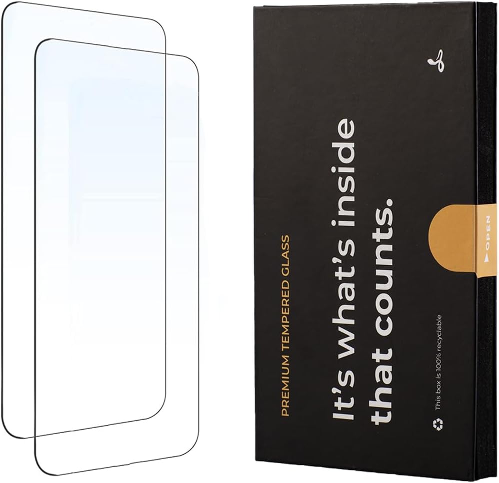 Protecteur d'écran en verre trempé Snakehive pour Samsung Galaxy S24 Plus 5G | Protections d'écran haut de gamme pour téléphones portables | Protection contre les chocs, anti-éclats, anti-rayures, installation facile et sans bulles - X2