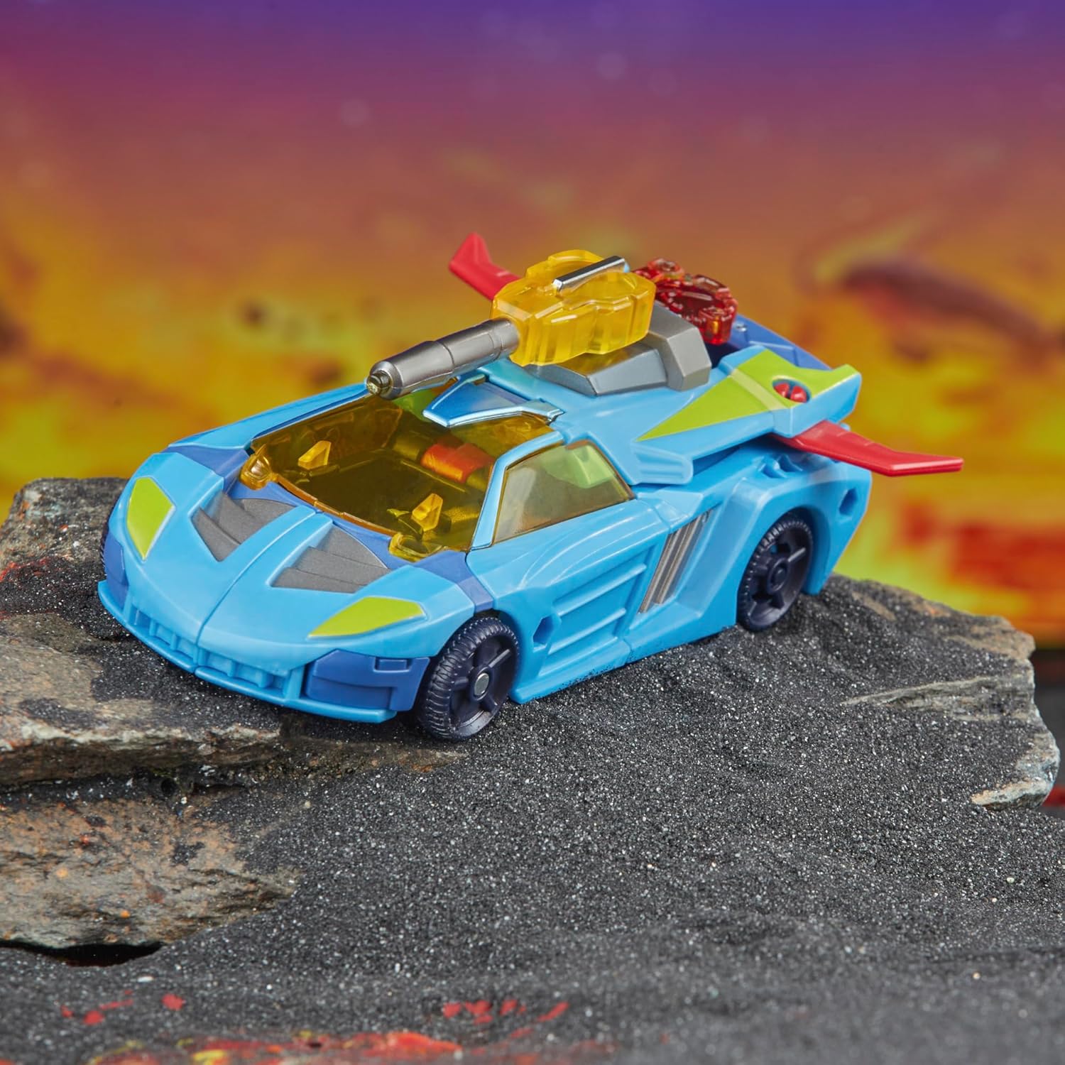 Transformers Legacy United Deluxe Class Cybertron Universe Hot Shot, action figure convertibile da 5,5 pollici, 8
