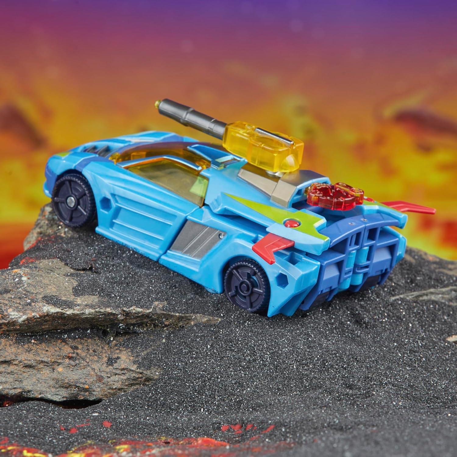 Transformers Legacy United Deluxe Class Cybertron Universe Hot Shot, action figure convertibile da 5,5 pollici, 8