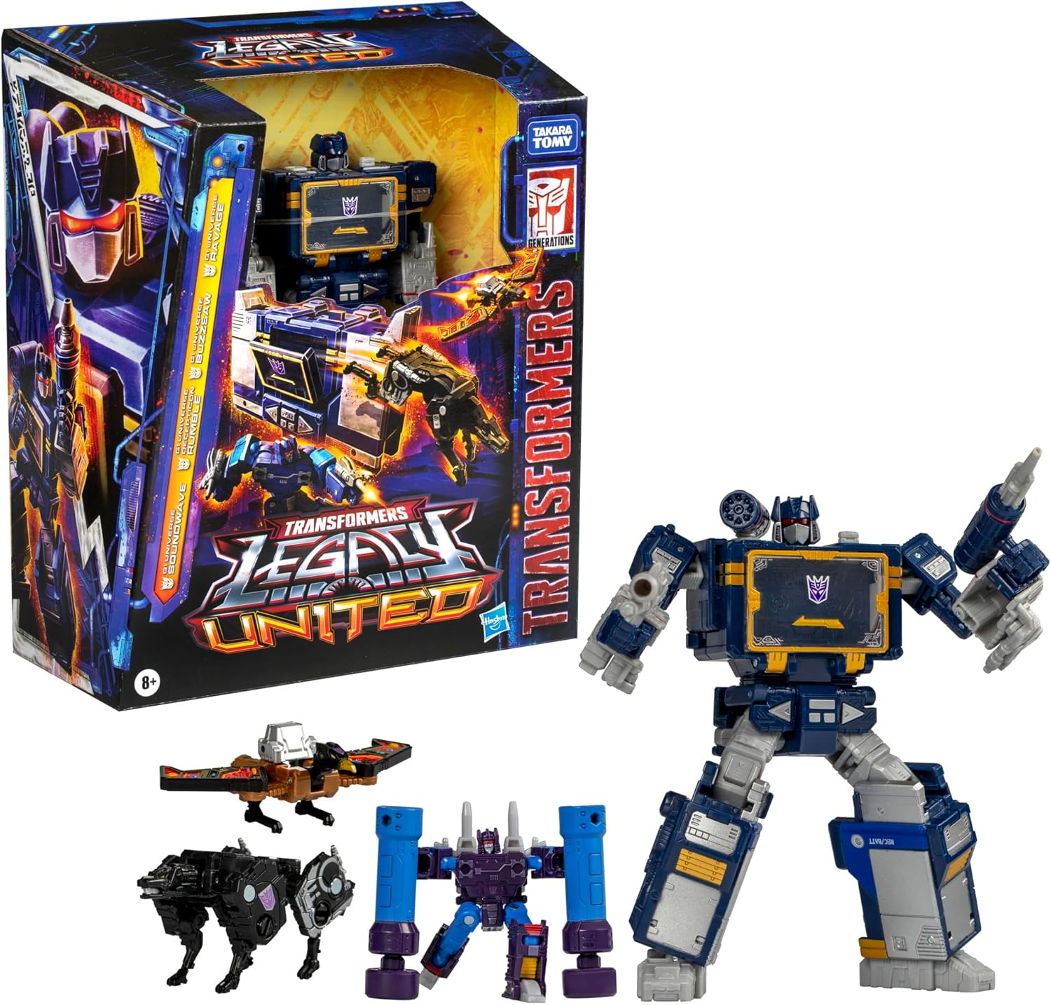 Transformers Legacy United Voyager Class G1 Universe Soundwave, 7-inch Converting Action Figure, 8 · v2
