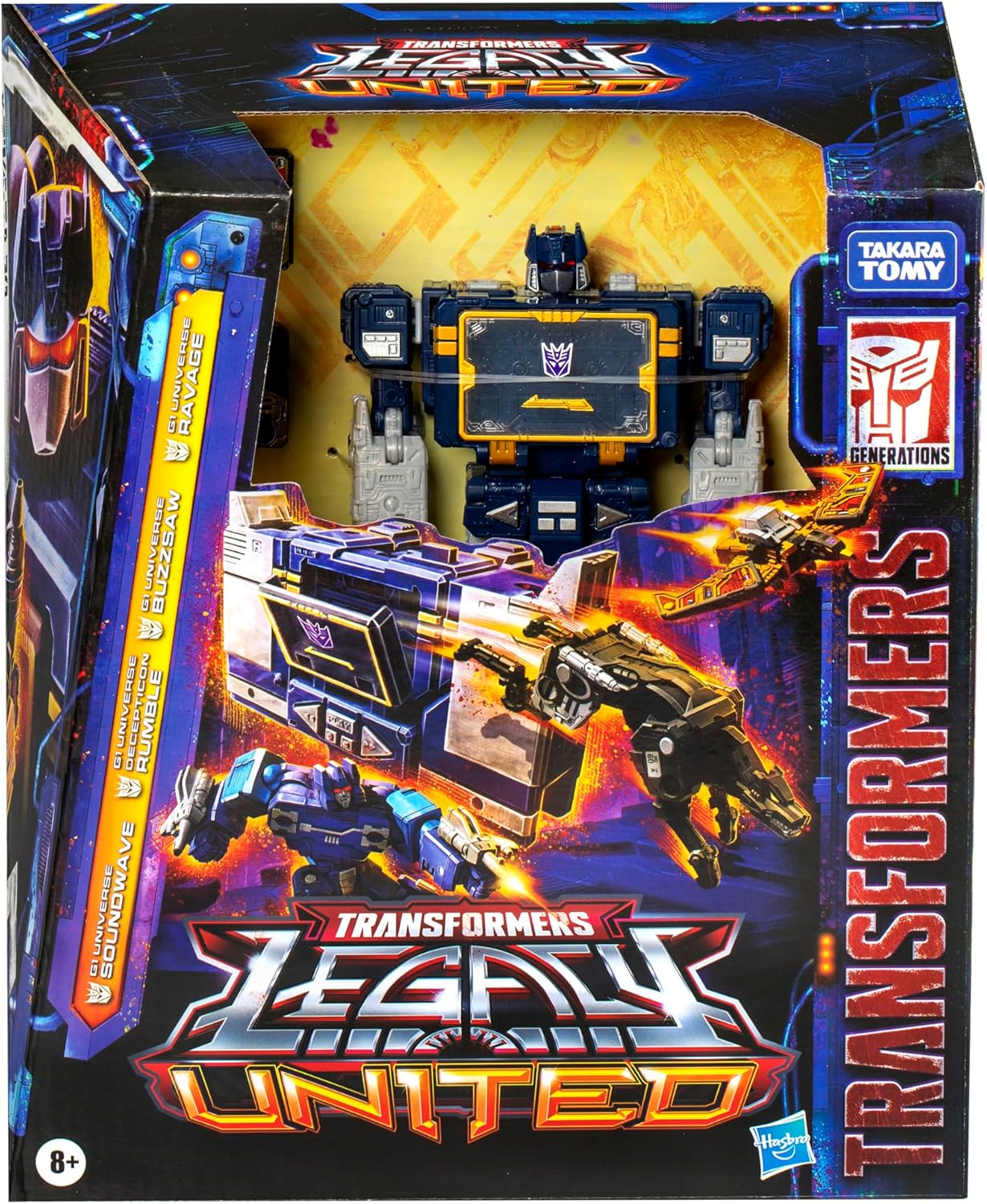 Transformers Legacy United Voyager Class G1 Universe Soundwave, 7-inch Converting Action Figure, 8 · v2