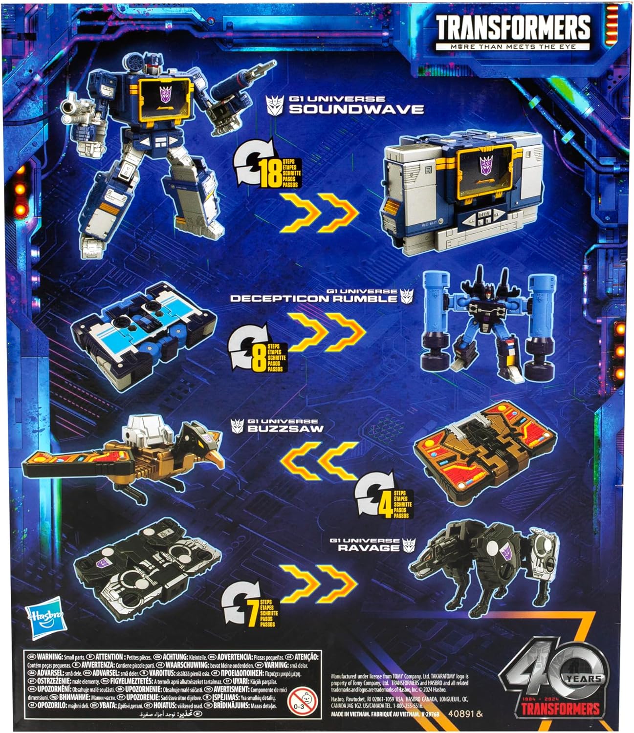 Transformers Legacy United Voyager Class G1 Universe Soundwave, 7-inch Converting Action Figure, 8 · v2