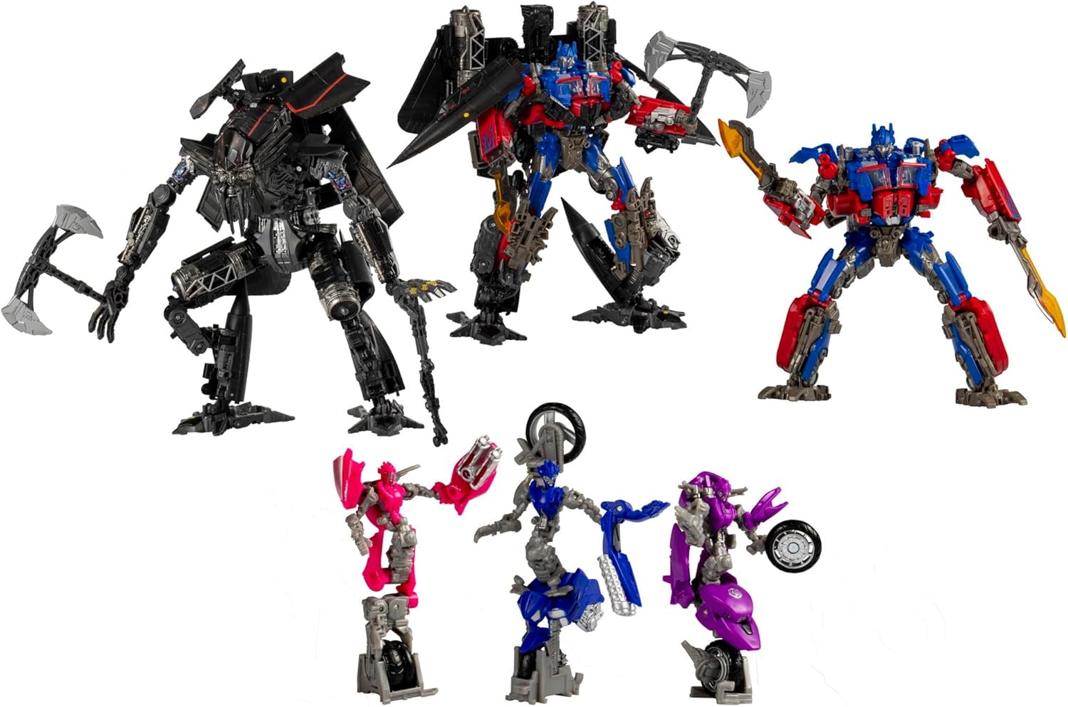 Transformers Toys Studio Series Revenge of The Fallen 15° anniversario Autobot Multipack, Optimus Prime, Jetfire, Chromia, Elita-1, Arcee, 5 action figure, 8 anni (esclusiva Amazon)