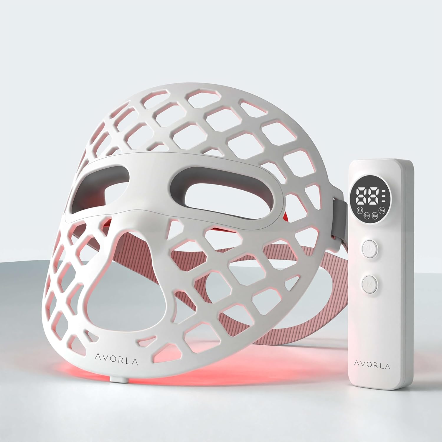 Beauty LED mask – Red Light  Infrared Light Therapy Face Mask for Wrinkles – Blue Light for Acne – Multi-wavelength for Skincare – Rechargeable for Home Use and Travel Model: KFB265