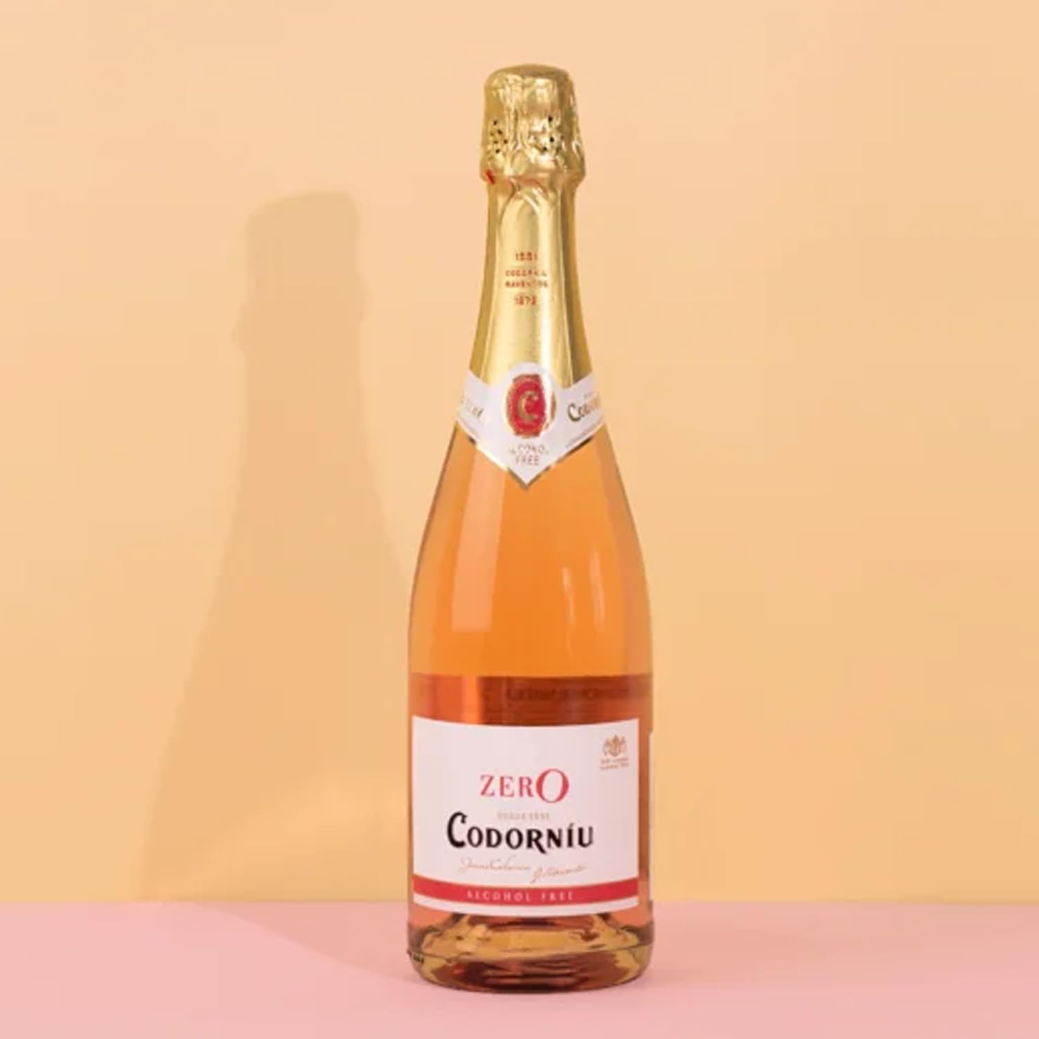Codorníu Zero Rosé Premium Non-Alcoholic Sparkling Wine Dealcoholized Cham-pagne 750ml | 6 PACK