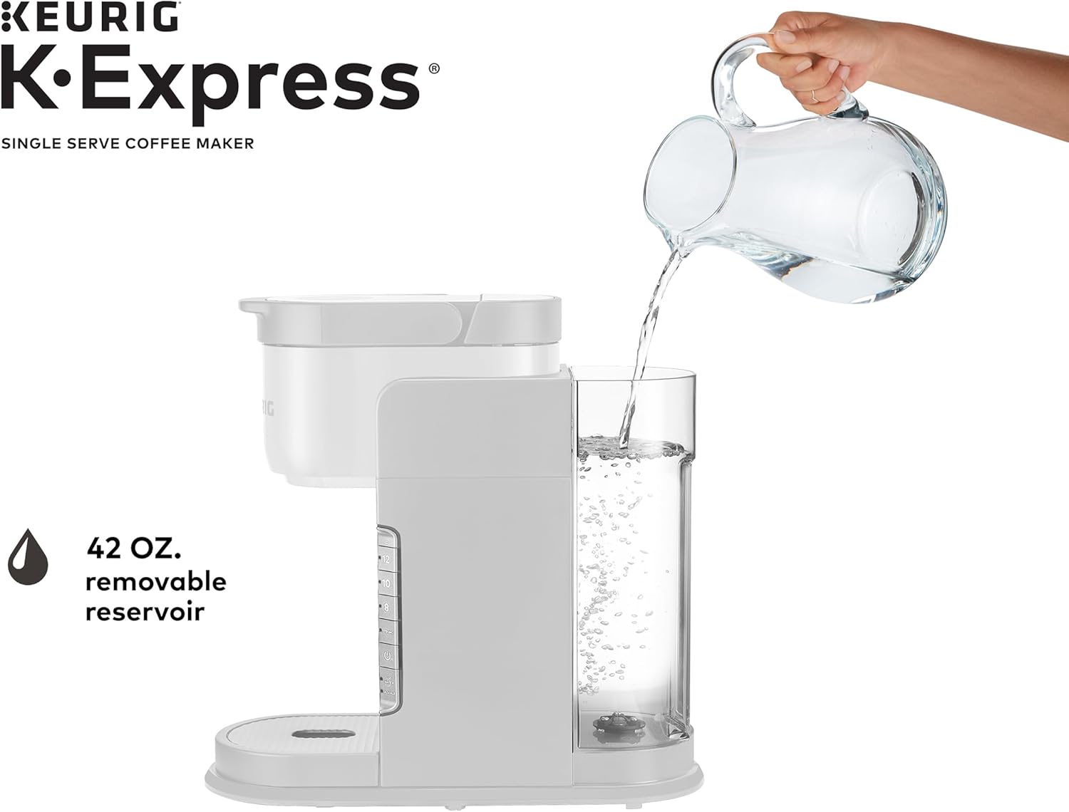 Keurig K-Express 커피 메이커, 싱글 서브 K-컵 포드 커피 브루어, 웜 스톤