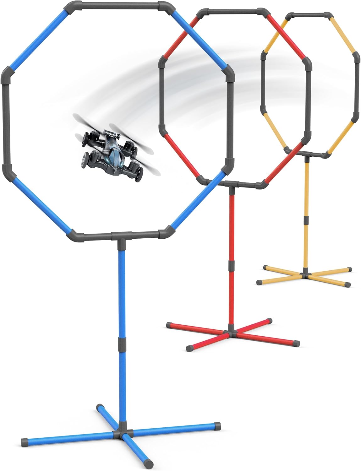Kit Galvanox Drone Obstacle Course, include 3 misure di cerchio facili da costruire, perfetto per competizioni RC FPV Racing di droni o modellini di aerei. - Game Loop Gate Set