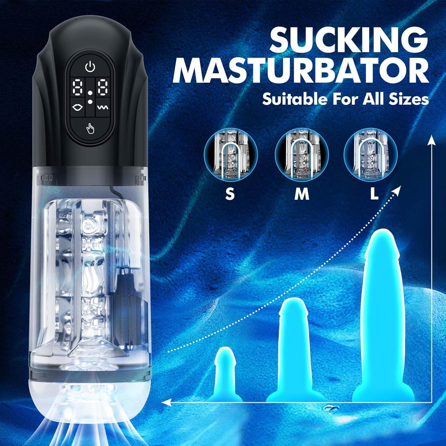 Automatic Sucking Masturbator for Men - Upgraded Male Masturbators Cup with 10 Vibrating  Suction Modes, Hands Free Blowjob Adult Sex Toys Stroker Pocket Pussy with 3D Textured for Male Penis Pumps · v3