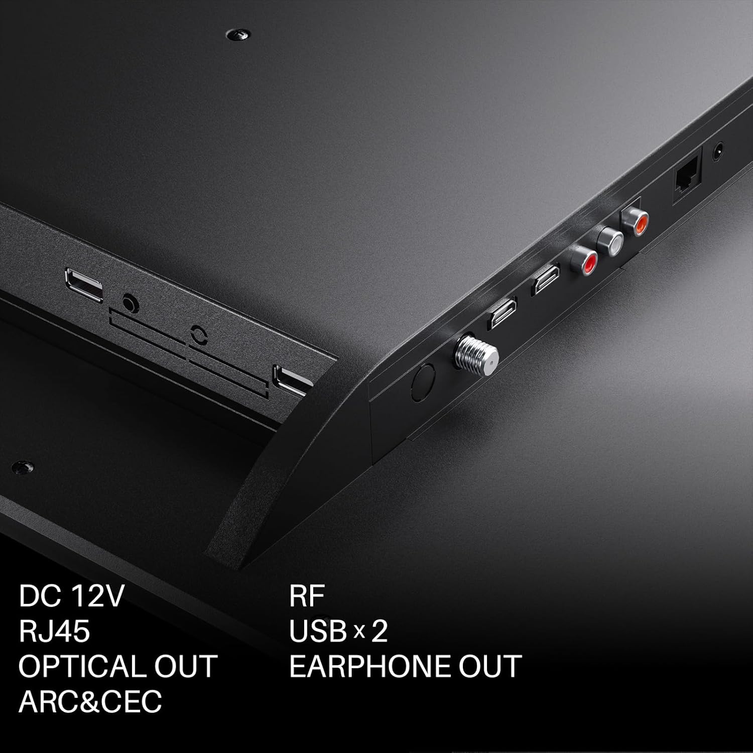 SYLVOX 22インチ スマート 12ボルト TV デジタル ビデオ ディスク コンボ、FHD 1080P 防湿、ARC、CEC、WiFi 付き。