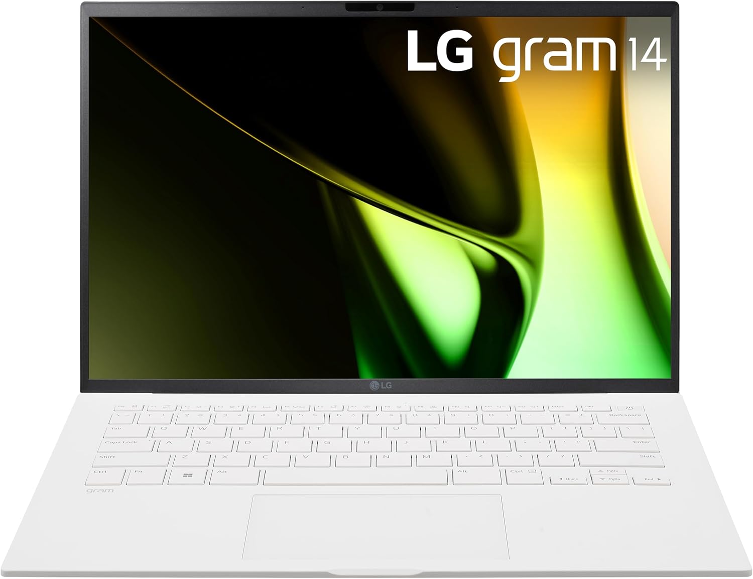 LG gram 14-inch Lightweight Laptop, Intel Evo Edition - Intel Core Ultra 5 Processor, Windows 11 Home, 8GB RAM, 512GB SSD, White · v4
