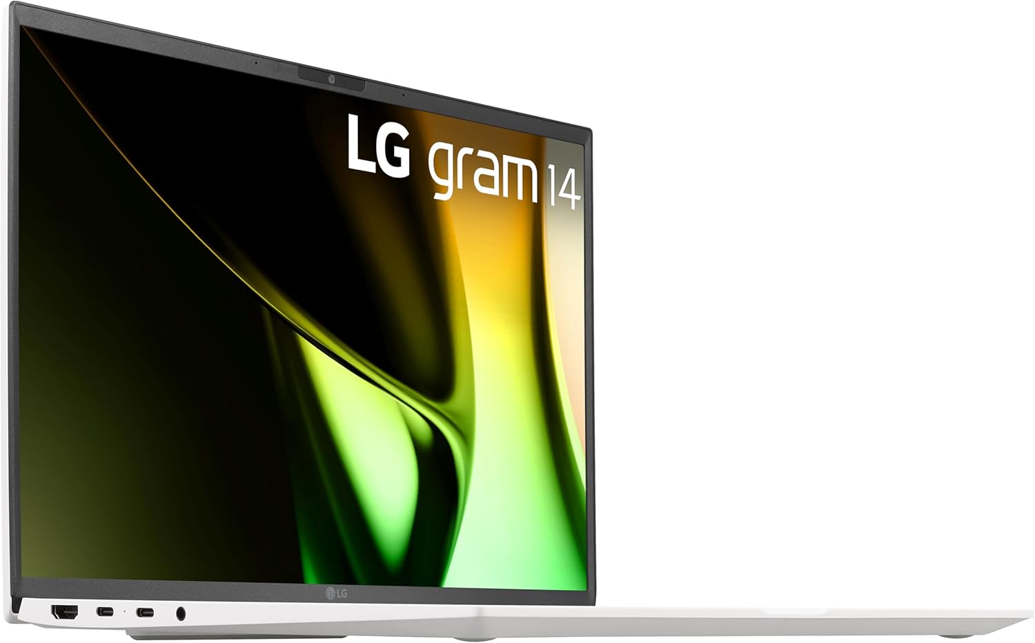 Ordinateur portable léger 14 pouces LG Gram, édition Intel Evo : processeur Intel Core Ultra 5, Windows 11 Home, 8 Go de RAM, 512 Go de SSD, blanc