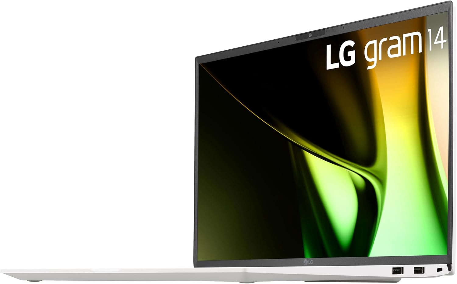 Ordinateur portable léger 14 pouces LG Gram, édition Intel Evo : processeur Intel Core Ultra 5, Windows 11 Home, 8 Go de RAM, 512 Go de SSD, blanc