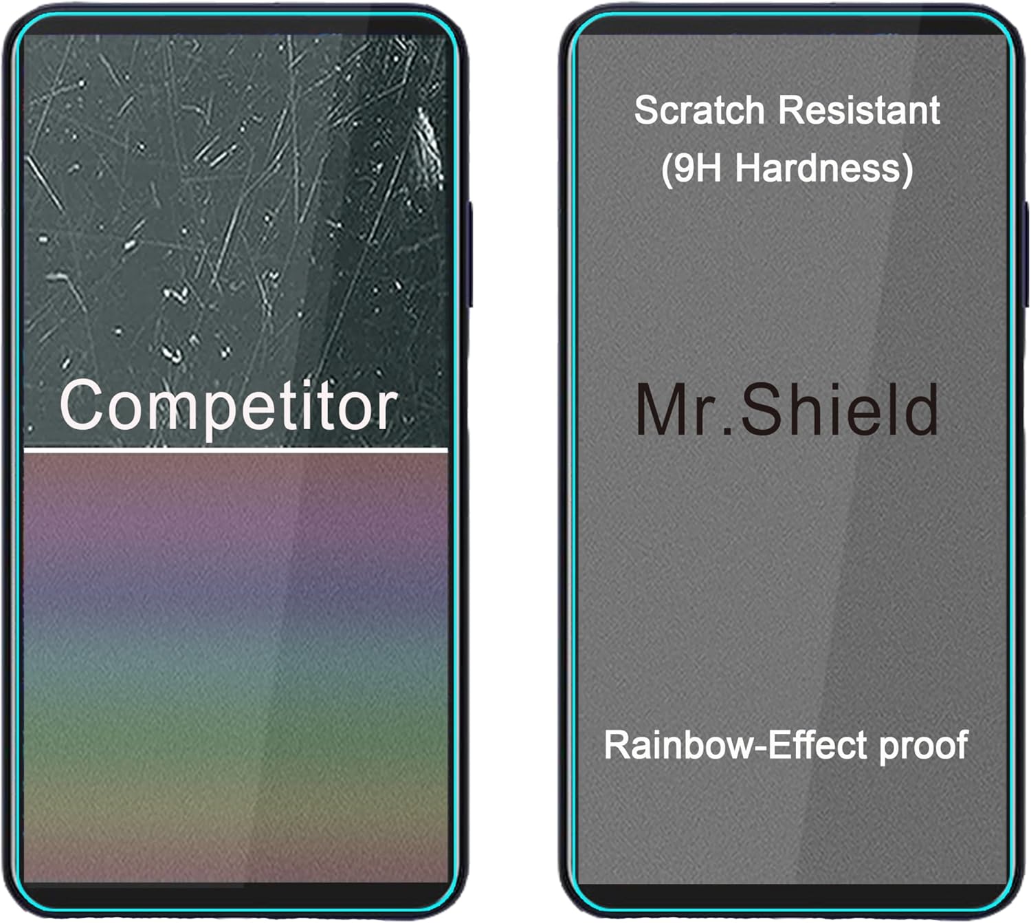 Ochraniacz ekranu Mr.Shield kompatybilny z Boost Mobile Celero 5G Plus (2024) /Boost Celero 5G (2024) [Szkło hartowane] [3-PACK] [Szkło japońskie o twardości 9H]