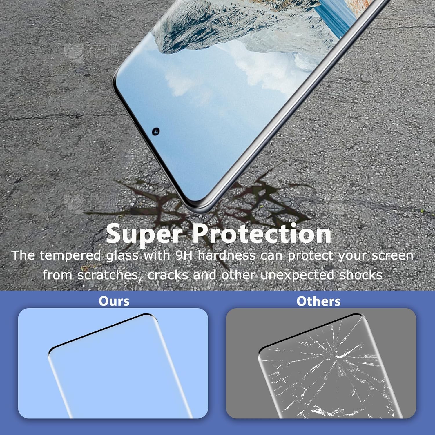 واقي شاشة لهاتف Xiaomi 12 Pro، غشاء زجاجي مقوى [خالي من الفقاعات] [مضاد للخدش] [صلابة 9H] [خالي من بصمات الأصابع] [فيلم شفاف عالي الدقة] عبوة من قطعتين من واقي الشاشة عبوة من قطعتين من واقي عدسة الكاميرا