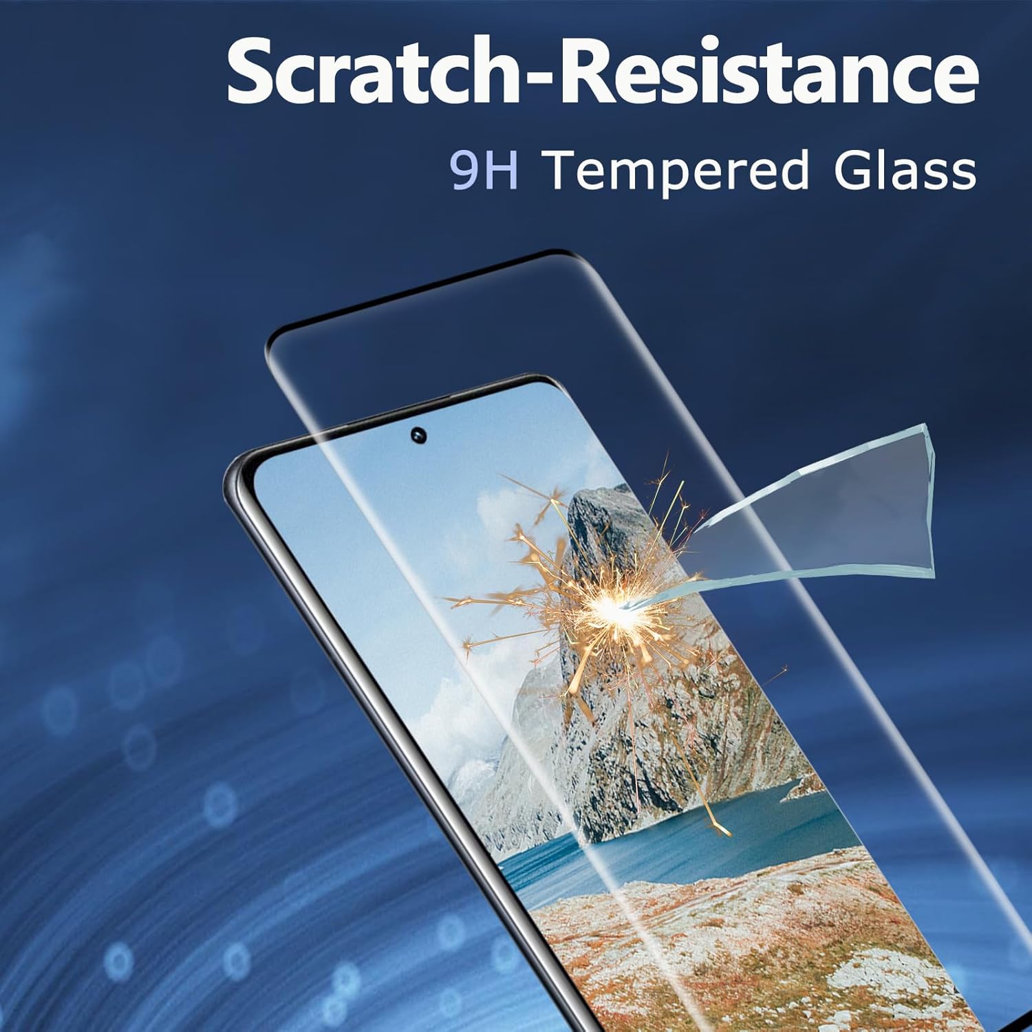 واقي شاشة لهاتف Xiaomi 12 Pro، غشاء زجاجي مقوى [خالي من الفقاعات] [مضاد للخدش] [صلابة 9H] [خالي من بصمات الأصابع] [فيلم شفاف عالي الدقة] عبوة من قطعتين من واقي الشاشة عبوة من قطعتين من واقي عدسة الكاميرا
