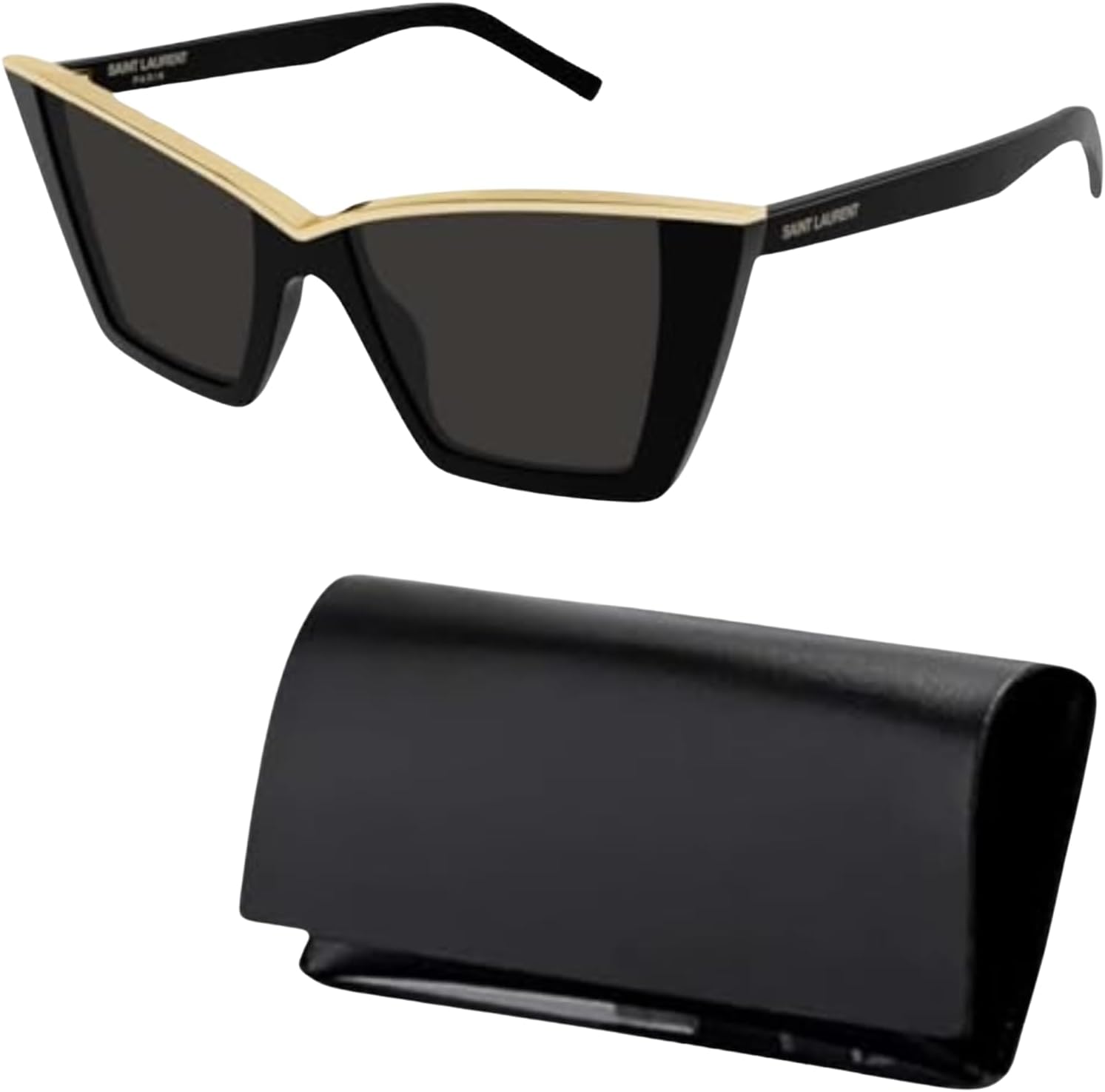SAINT LAURENT SL 570 Cat-Eye shape Sunglasses   Bundle with eSHADES Luxury Eyewear Kit · v3