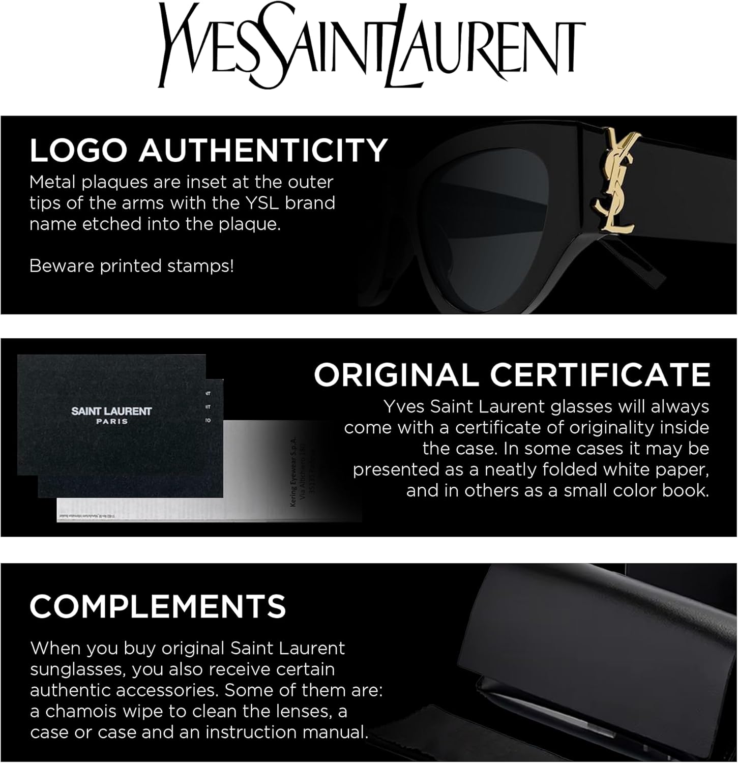 SAINT LAURENT SL 570 Zestaw okularów przeciwsłonecznych w kształcie kociego oka z luksusowym zestawem okularów eShades