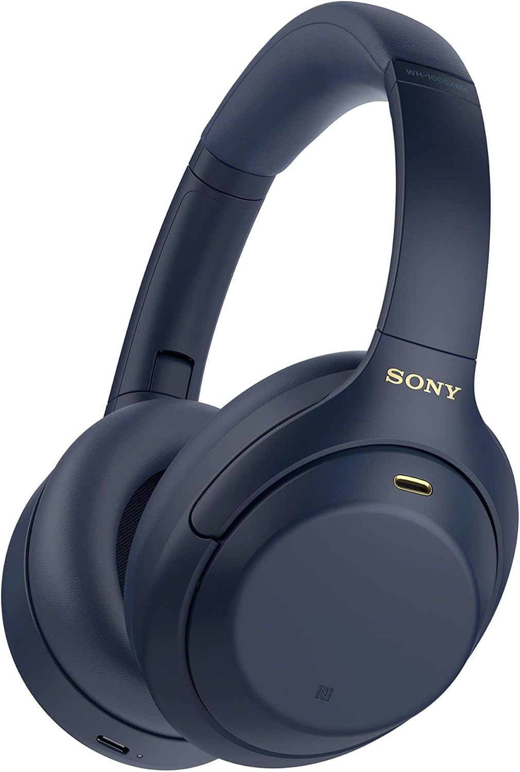Sony WH-1000XM4 หูฟังไร้สายแบบครอบศีรษะตัดเสียงรบกวนระดับพรีเมียม พร้อมไมโครโฟนสำหรับการโทรและการควบคุมด้วยเสียง Alexa สีน้ำเงินเข้ม WH1000XM4 MDR7506 หูฟังไดอะแฟรมขนาดใหญ่ระดับมืออาชีพ