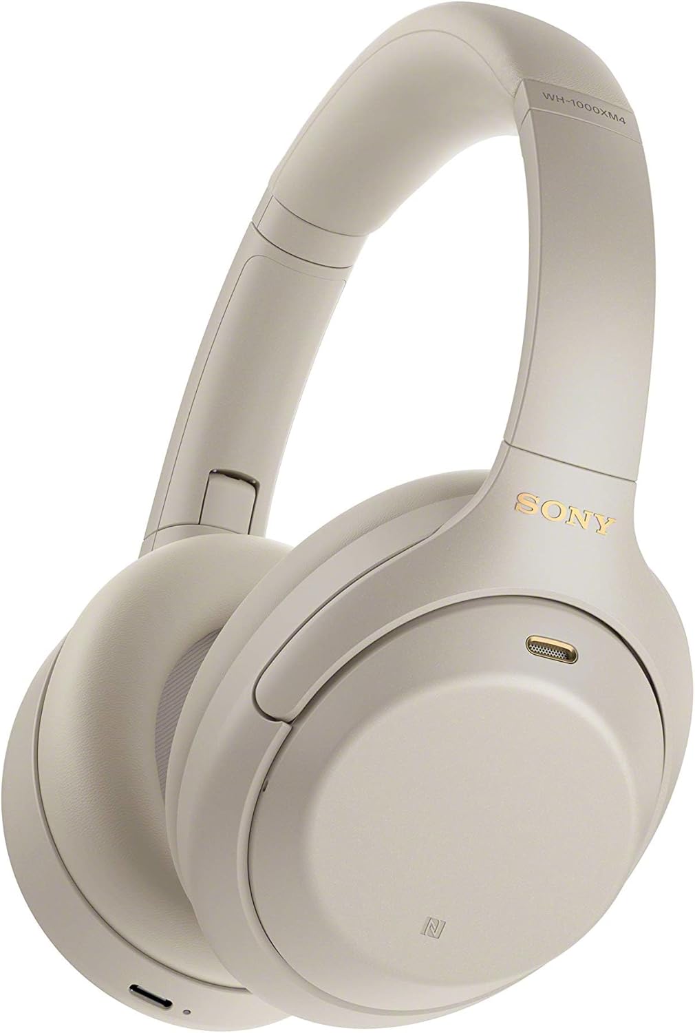Cuffie aeree wireless premium con cancellazione del rumore Sony WH-1000XM4 con microfono per chiamate telefoniche e controllo vocale Alexa, cuffie professionali a diaframma largo WH1000XM4 MDR7506 argentate