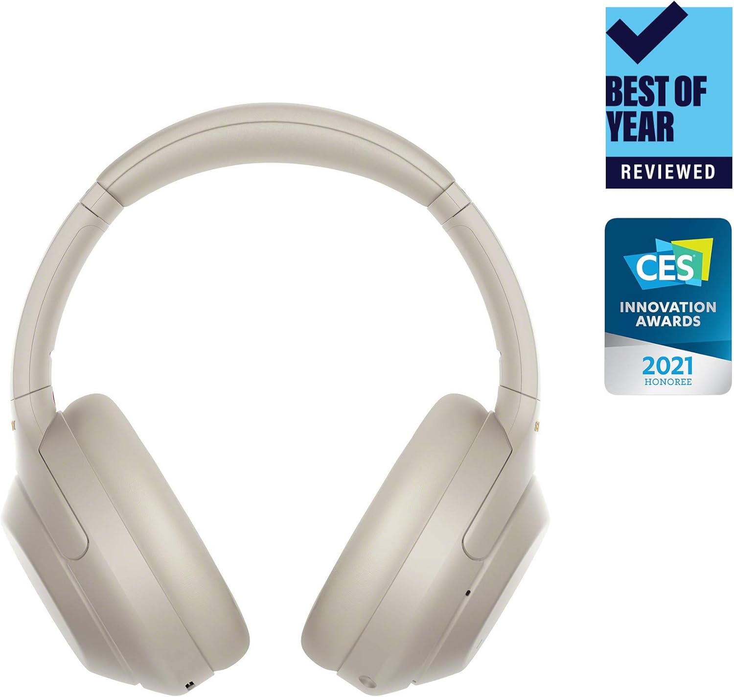 Cuffie aeree wireless premium con cancellazione del rumore Sony WH-1000XM4 con microfono per chiamate telefoniche e controllo vocale Alexa, cuffie professionali a diaframma largo WH1000XM4 MDR7506 argentate