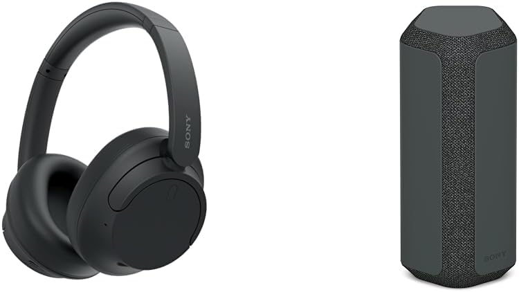 Headphone Nirkabel Peredam Bising Sony WH-CH720N, Headset Bluetooth Over The Ear SRS-XE300 Speaker Bluetooth Portabel Nirkabel Seri X, Tahan Air IP67