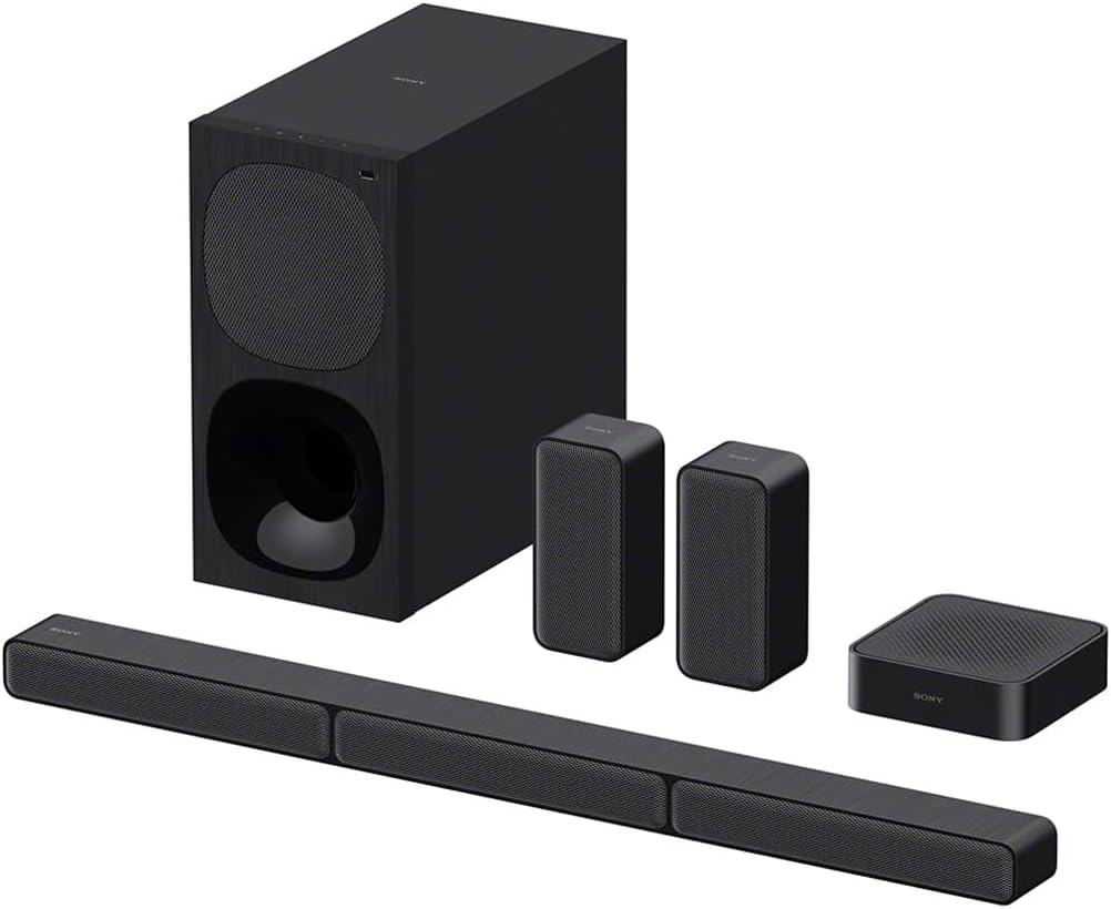 Sony WH-1000XM4 หูฟังไร้สายแบบครอบศีรษะตัดเสียงรบกวนระดับพรีเมียม พร้อมไมโครโฟนสำหรับการโทรและการควบคุมด้วยเสียง Alexa สีดำ WH1000XM4 HT-S40R ระบบซาวด์บาร์โฮมเธียเตอร์ 5.1ch สีดำ