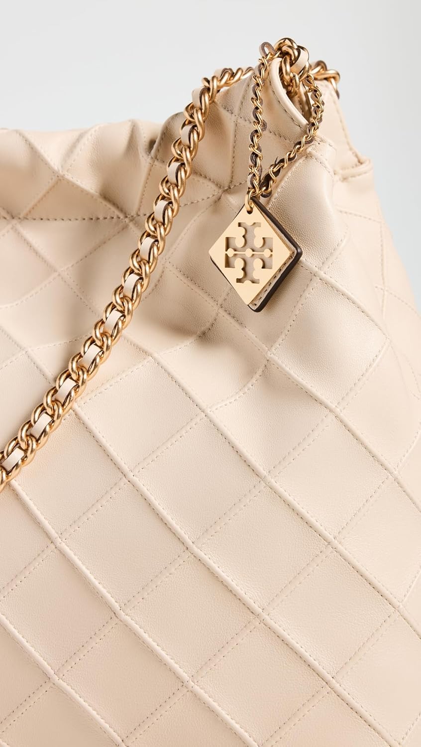 Tory Burch Womens Fleming Soft Drawstring Hobo Bag · v3