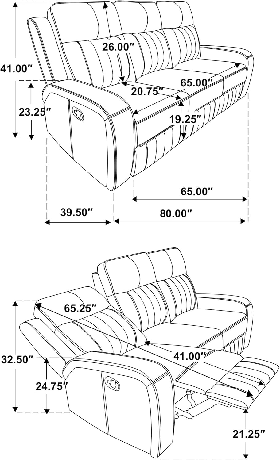 Coaster Home Furnishings Raelynn Upholstered Motion Reclining Sofa Grey · v2