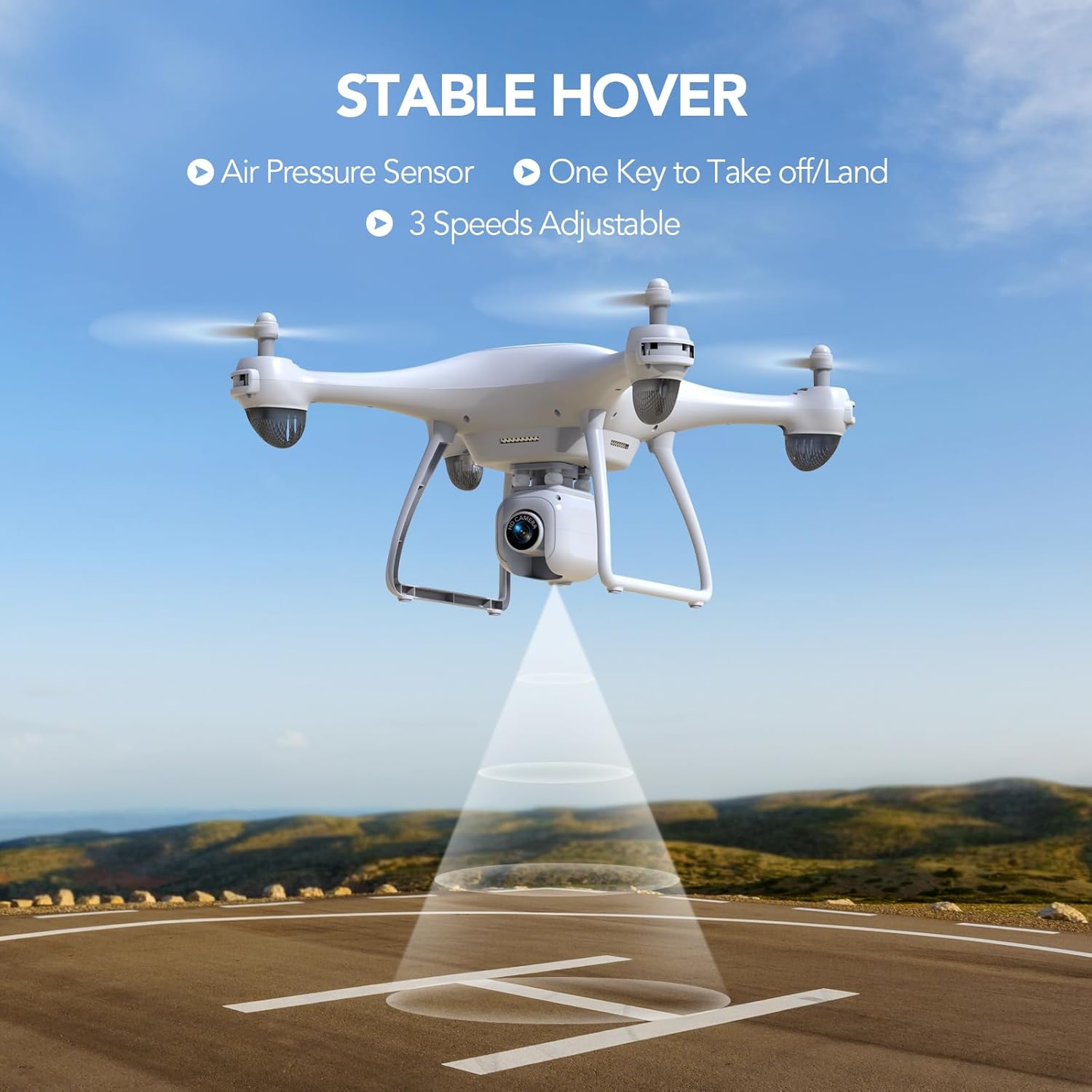 TOMZON P5G GPS Drones with Camera for Adults 4K, Under 249g, FPV Camera Drone with 5G WiFi Transmission for Beginner, Auto Return Home, Follow Me, Custom Flight, 36 Mins Fly Time, CarryBag, White · v4