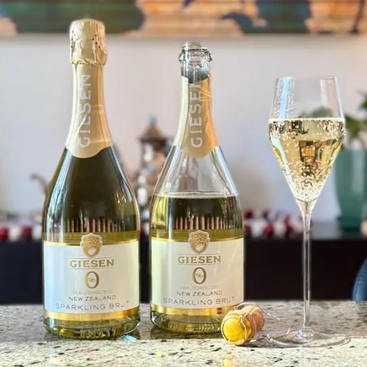 Sparkling Non-Alcoholic Wine Date Night Mixed 12 Pack Includes Freixenet, Zilch, Codorniu, Giesen, Veuve du Vernay and Fre 750ml Zero Alcohol Dealcoholized Champagne · v2