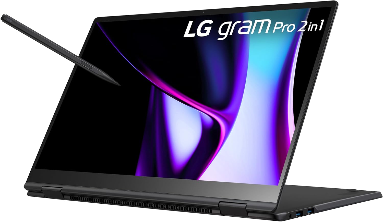 LG gram Pro 2 in1 16-inch Lightweight and Versatile Laptop, Intel Evo Edition - Intel Core Ultra 7, 16GB RAM, 1TB SSD, Black · v3