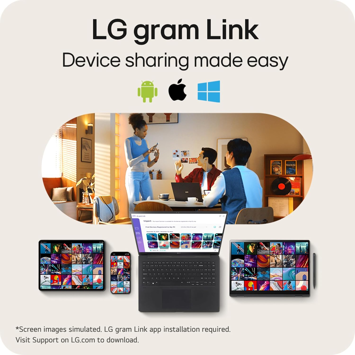 LG gram Pro 2 in1 16-inch Lightweight and Versatile Laptop, Intel Evo Edition - Intel Core Ultra 7, 16GB RAM, 1TB SSD, Black · v3
