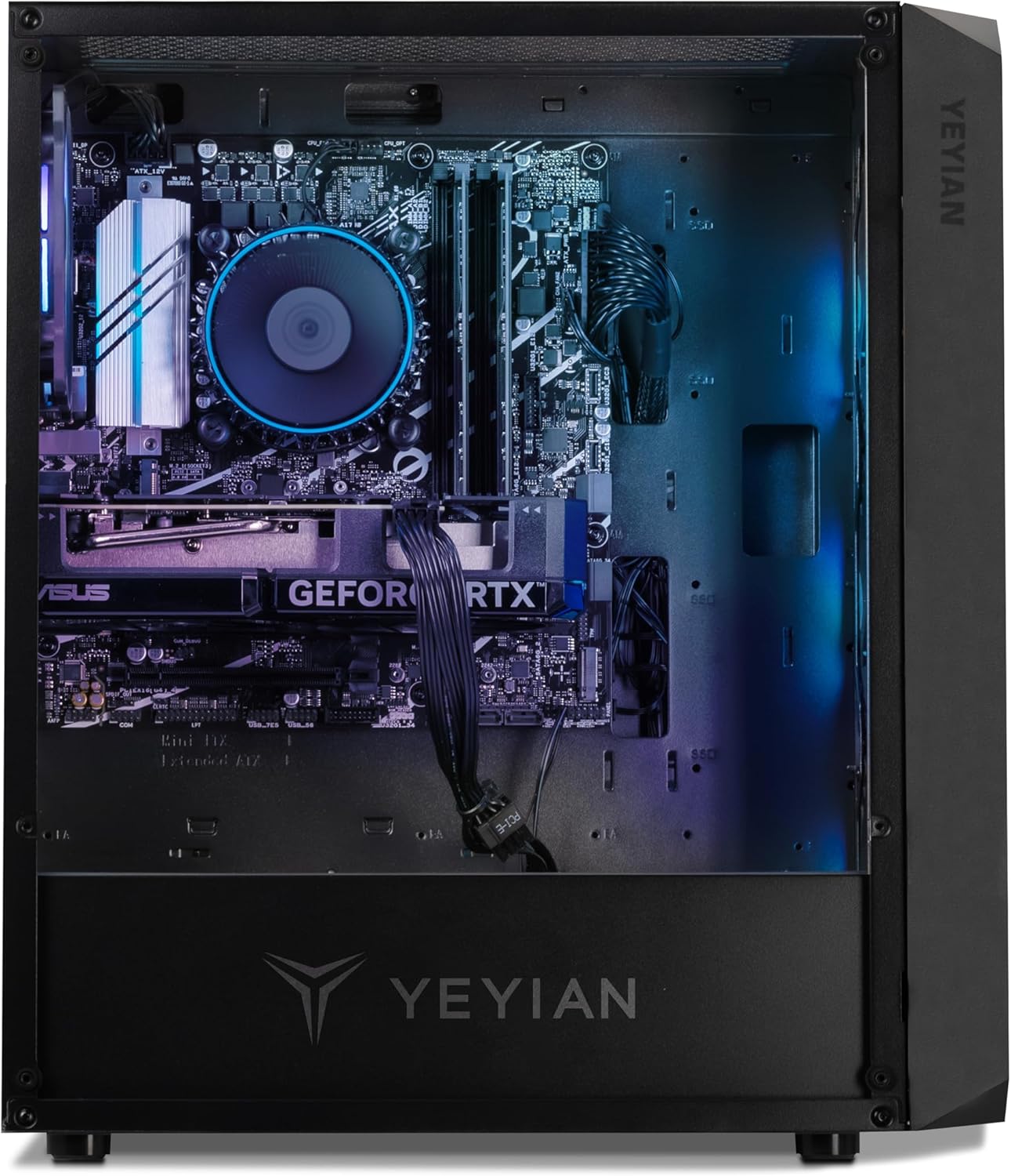 YEYIAN Tanto Gaming Desktop PC, Intel Core I7 12700F, GeForce RTX 4060, 16GB Ram Memory, 1TB SSD, RGB Fan x 4, 650w Gold Power Supply,RGB Keybaord  Mouse · v6