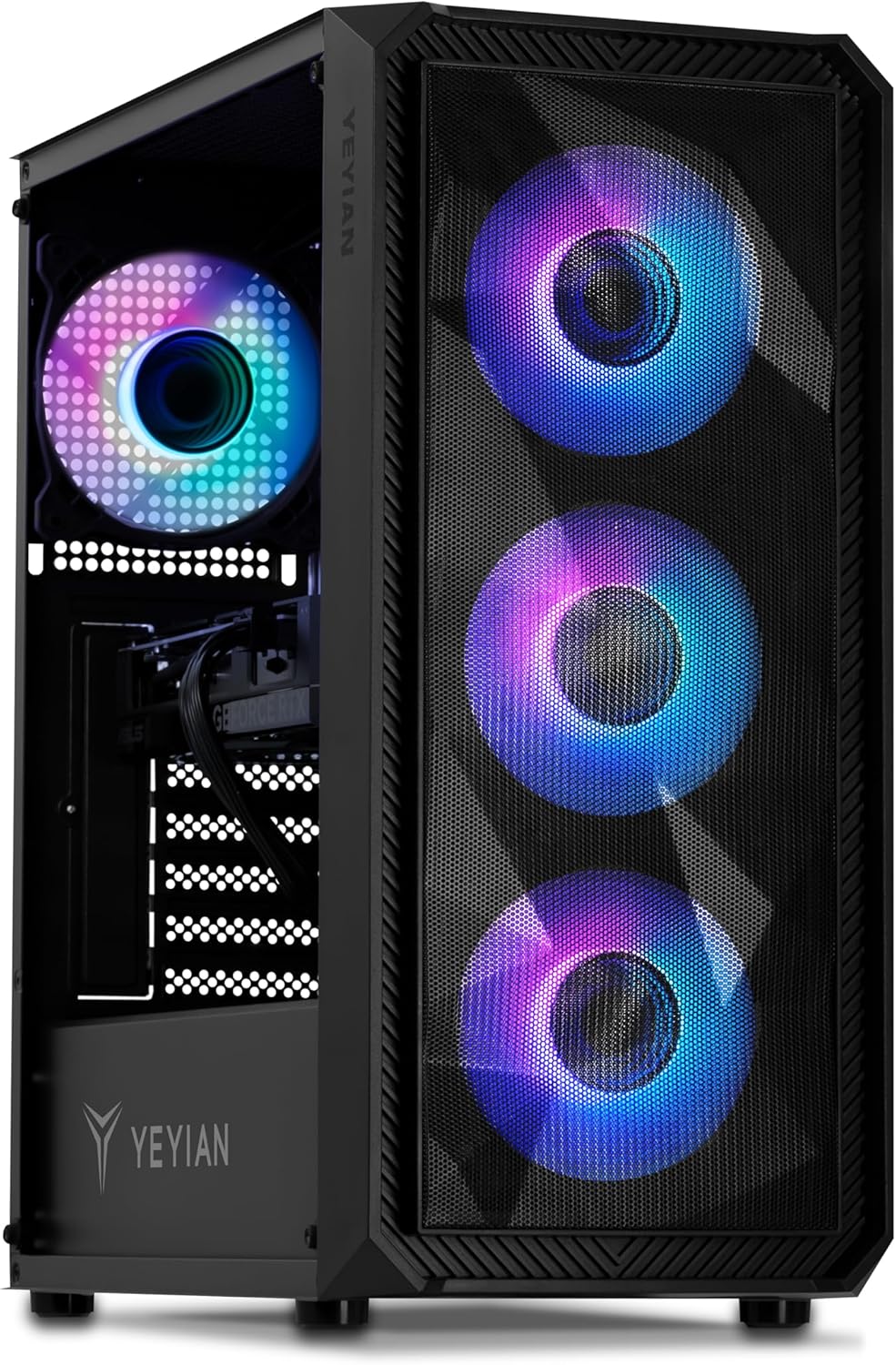 YEYIAN Tanto Gaming Desktop PC, Intel Core I7 12700F, GeForce RTX 4060, 16GB Ram Memory, 1TB SSD, RGB Fan x 4, 650w Gold Power Supply,RGB Keybaord  Mouse · v6