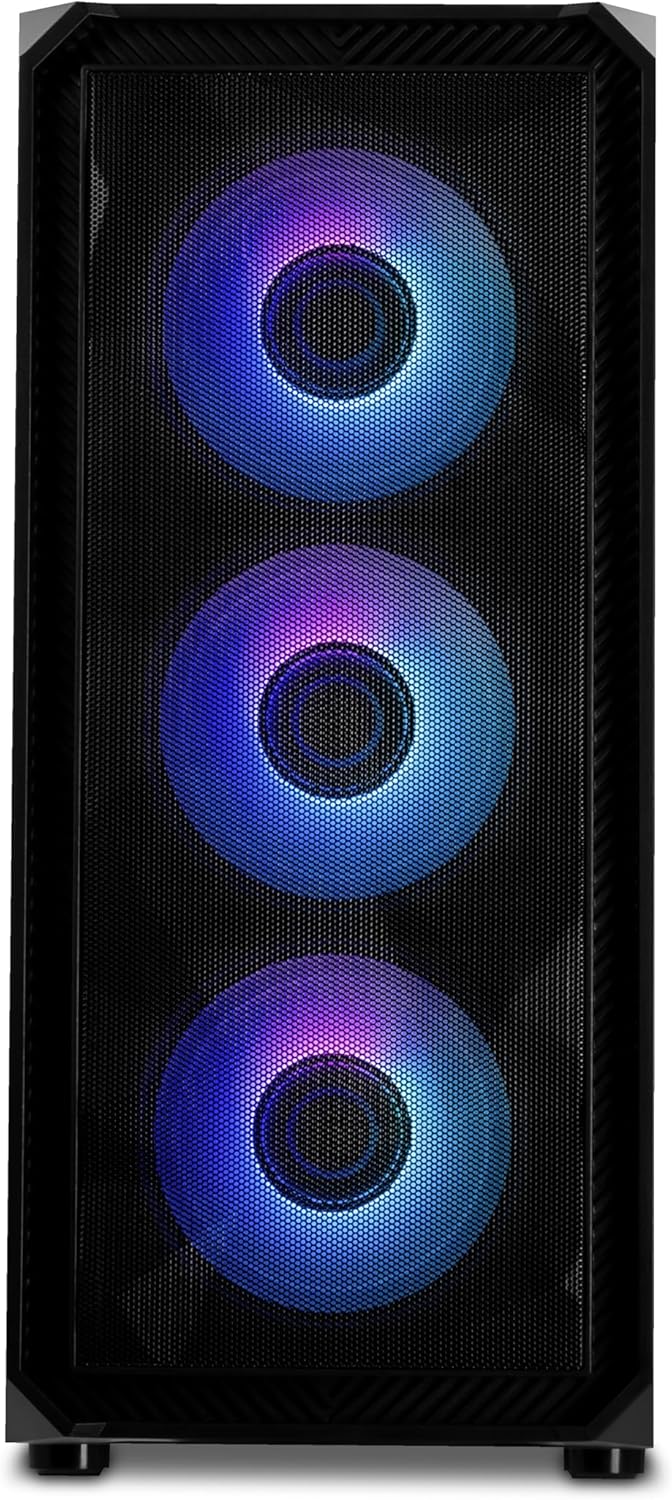 YEYIAN Tanto Gaming Desktop PC, Intel Core I7 12700F, GeForce RTX 4060, 16GB Ram Memory, 1TB SSD, RGB Fan x 4, 650w Gold Power Supply,RGB Keybaord  Mouse · v6
